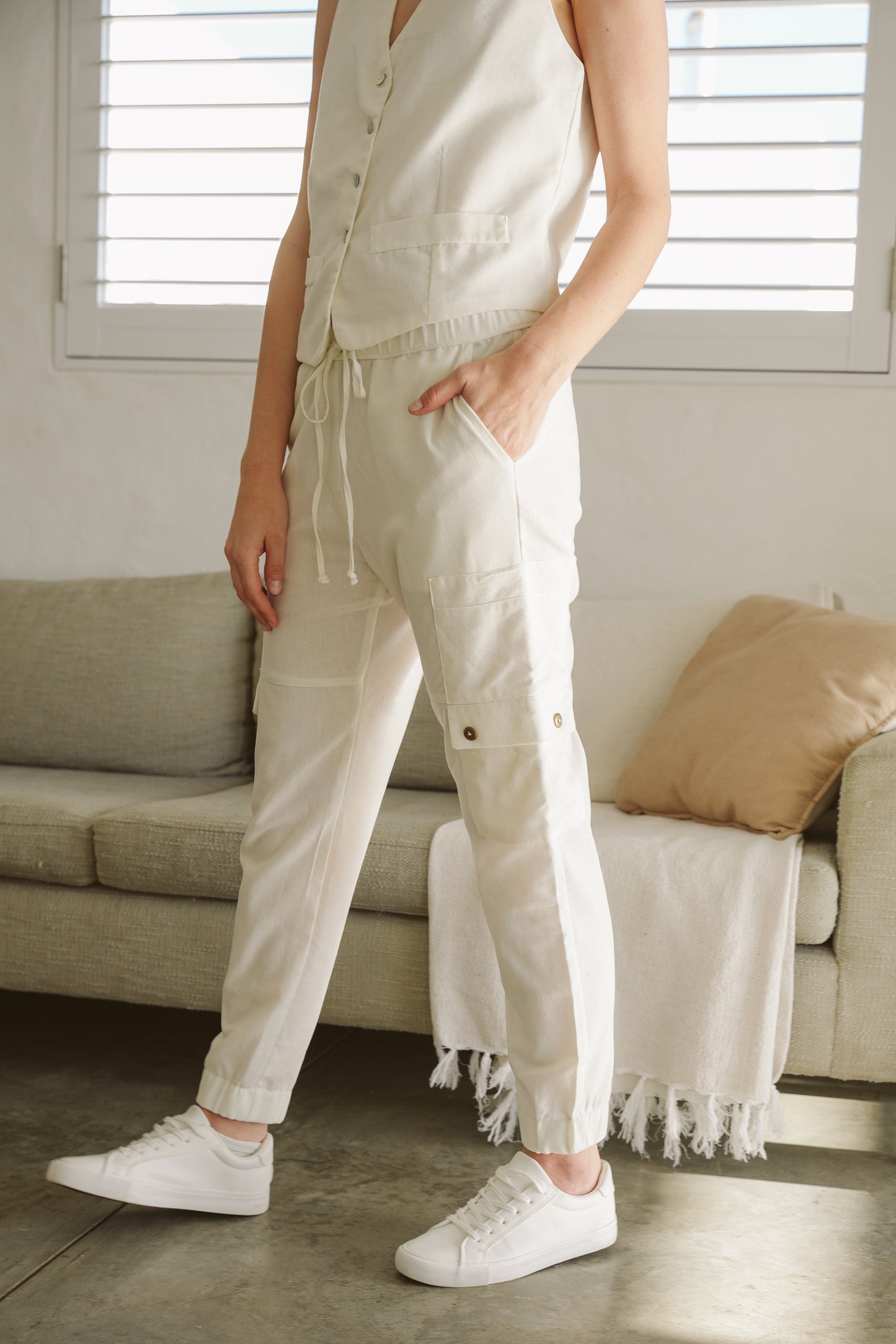 Sierra Linen Cargo Pants