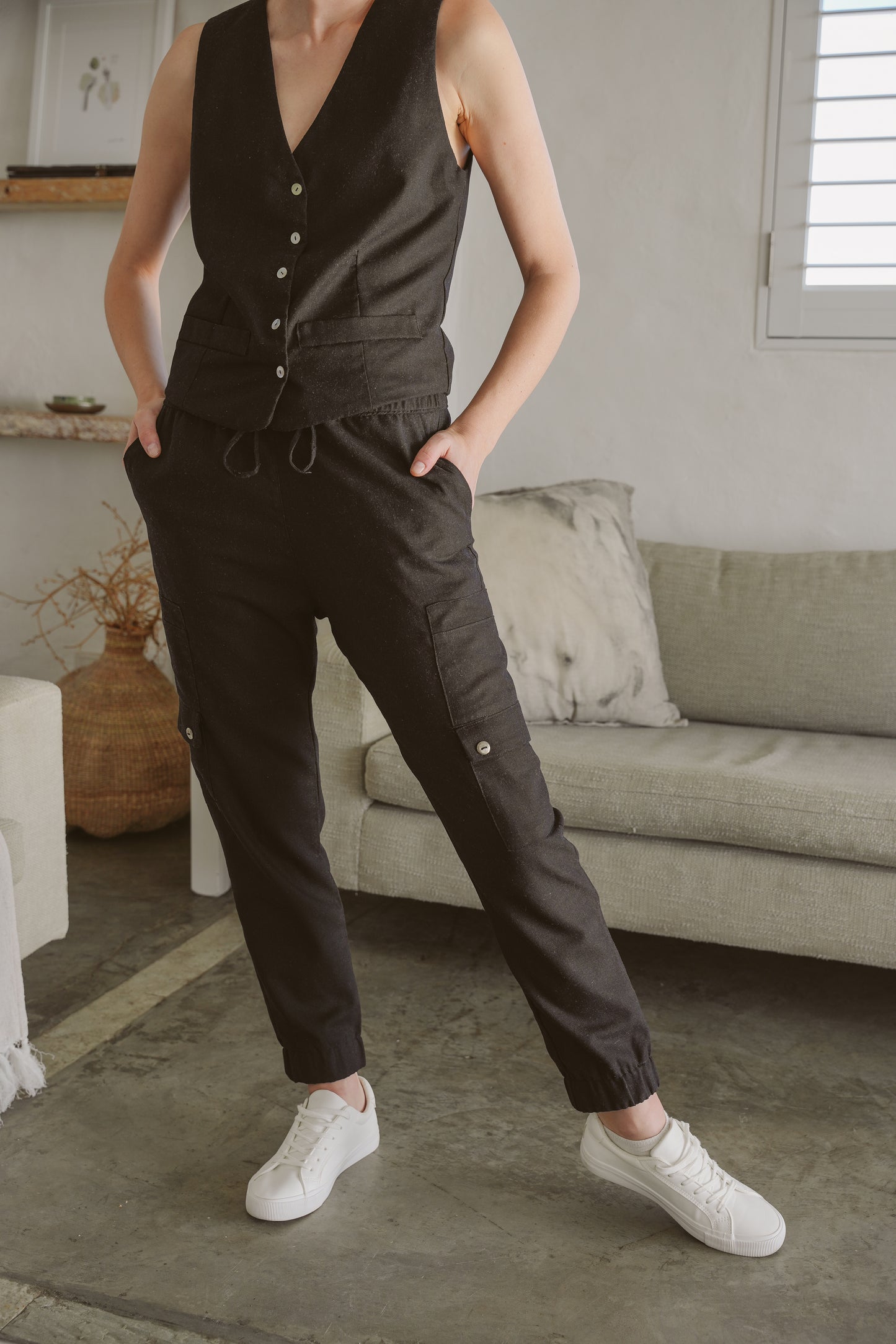 Sierra Linen Cargo Pants