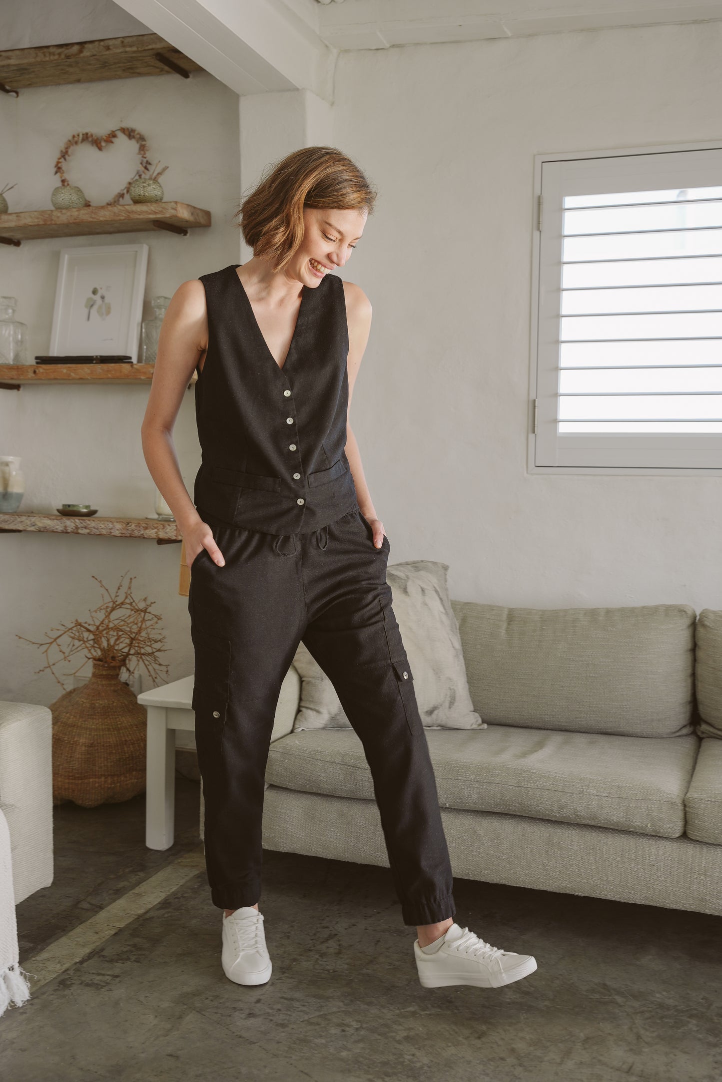 Sierra Linen Cargo Pants