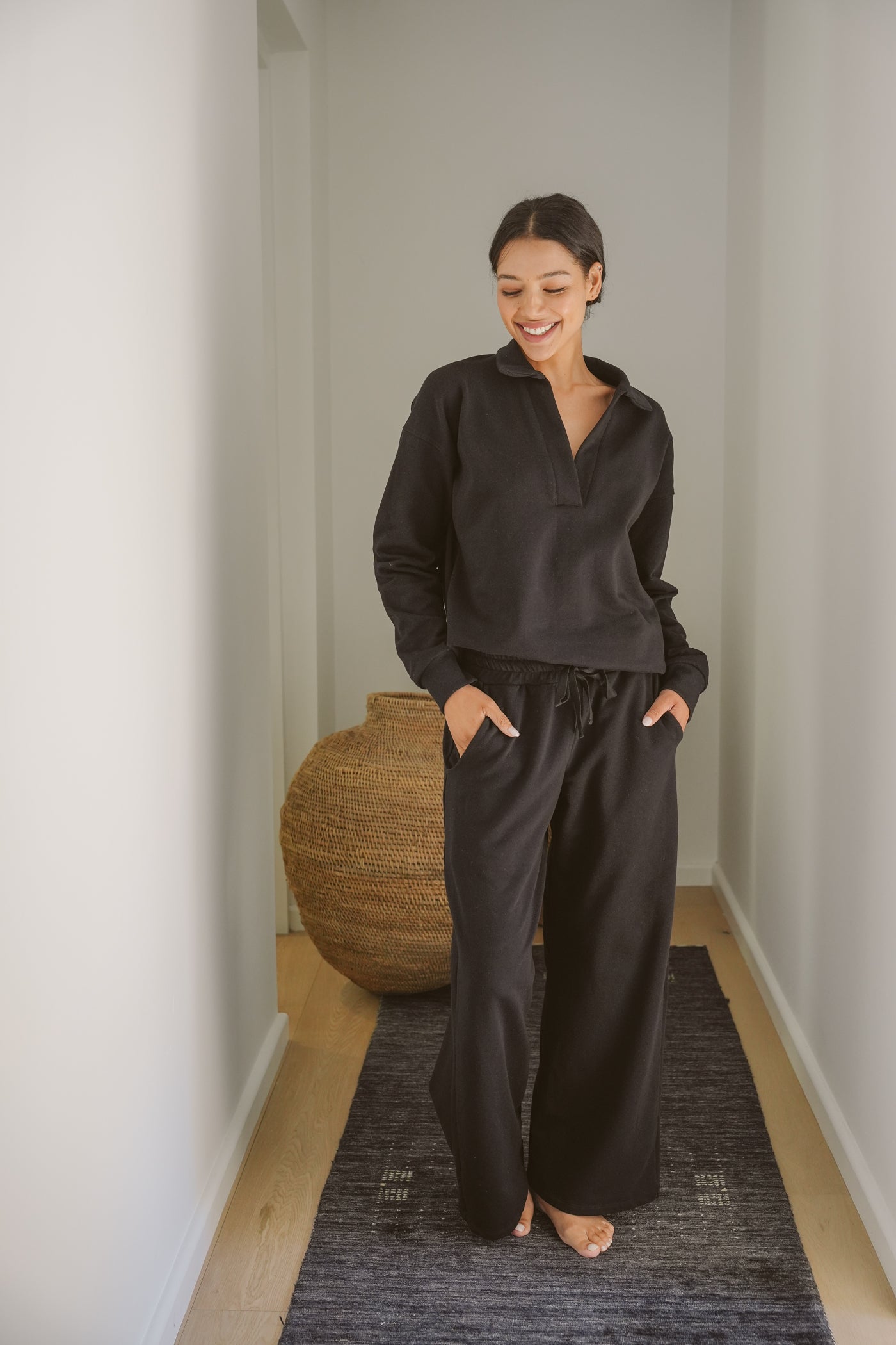 Charlie Fleece Wide-Leg Pants