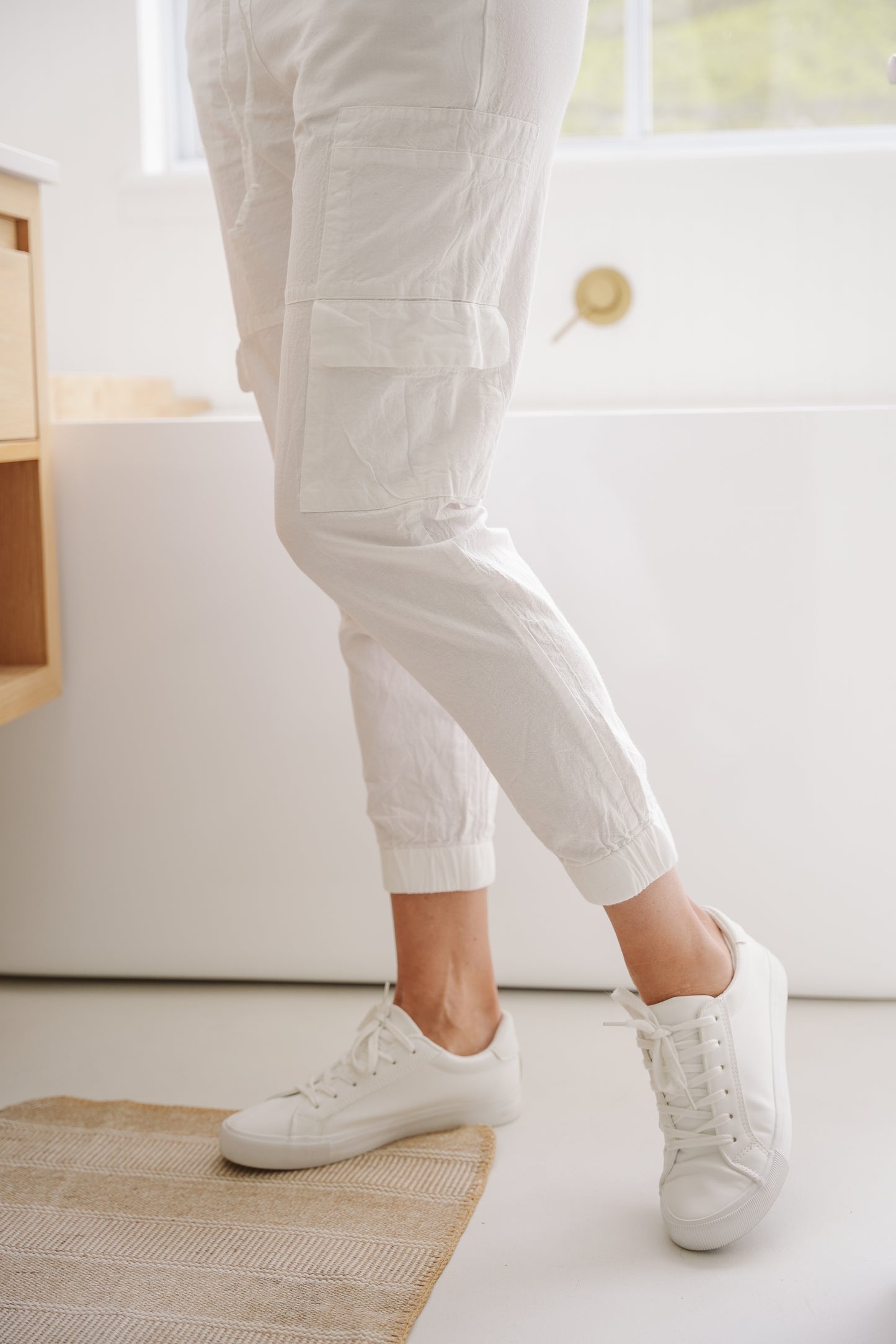 Fleur Cotton Cargo Pants