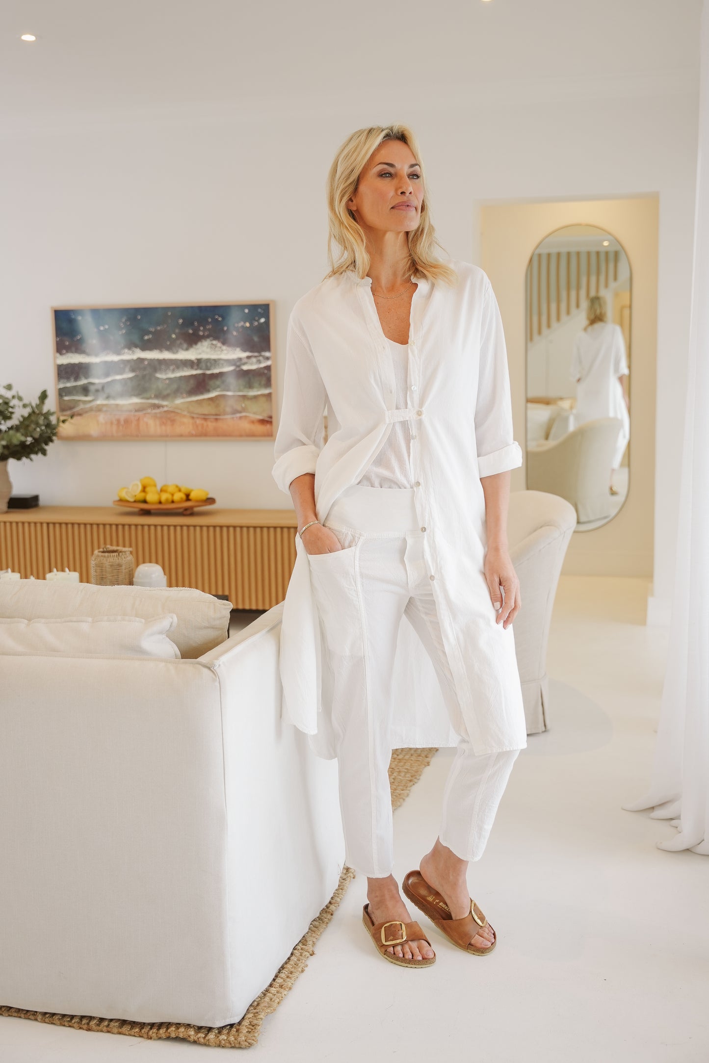 Jayne Cotton Slim Pants