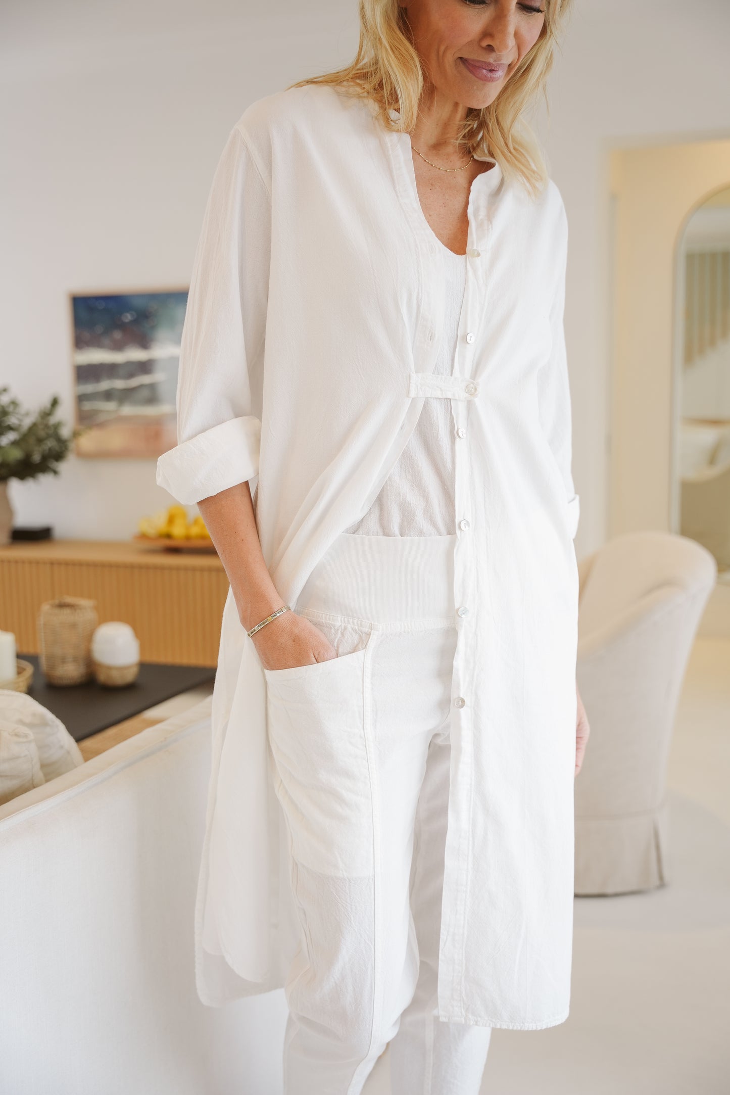 Blossom Cotton Shirt Dress