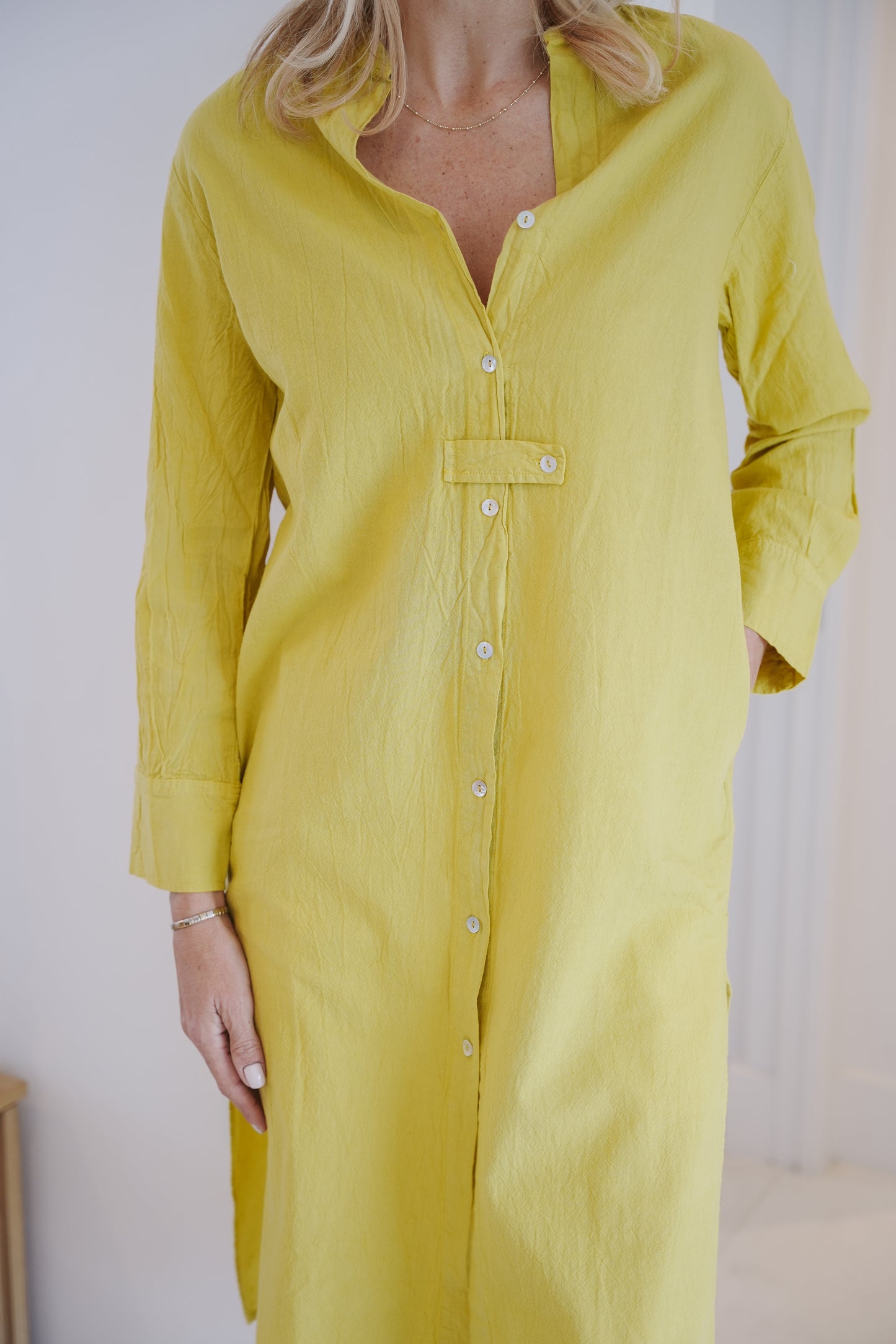 Blossom Cotton Shirt Dress