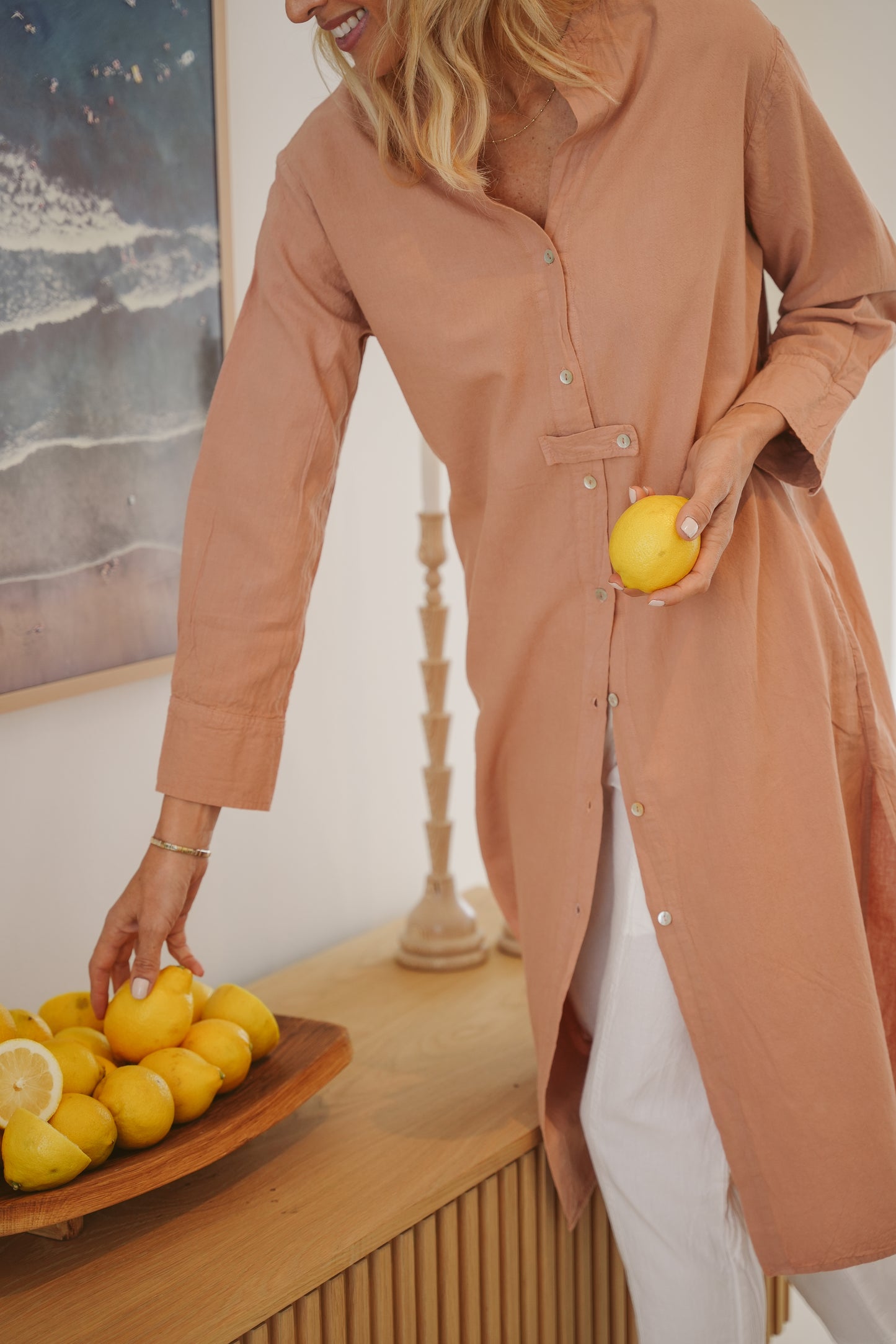 Blossom Cotton Shirt Dress