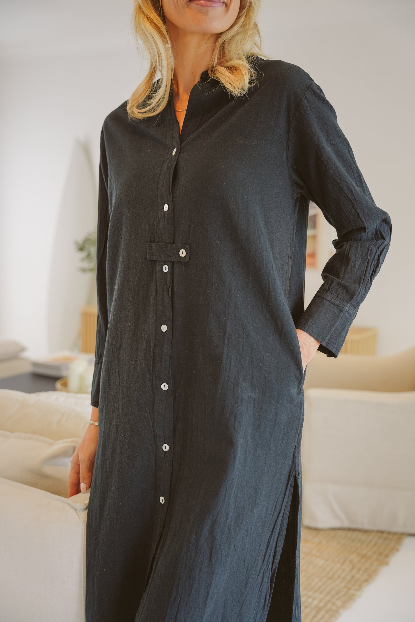 Blossom Cotton Shirt Dress