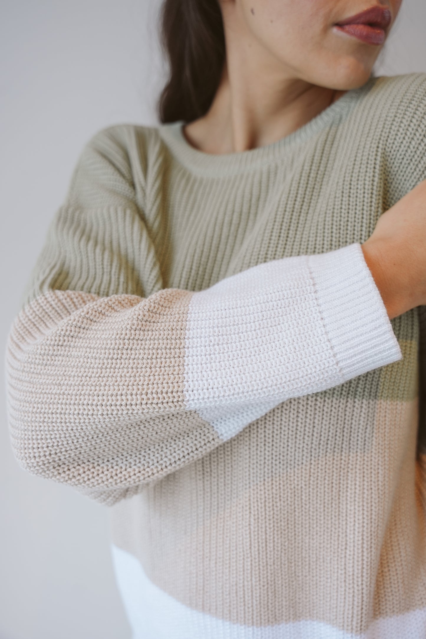 Azalea Cotton Stripe Boxy Knit