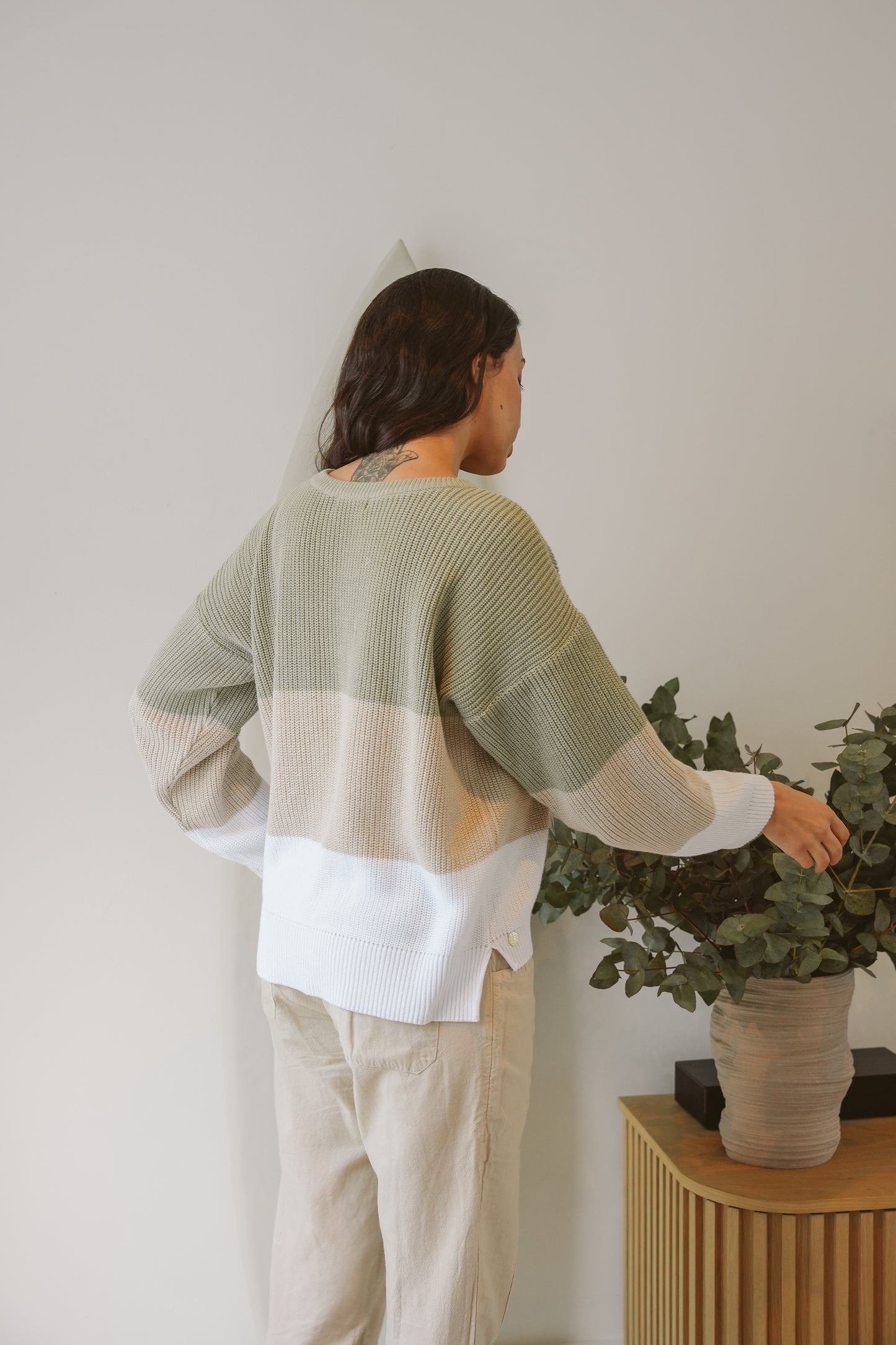 Azalea Cotton Stripe Boxy Knit
