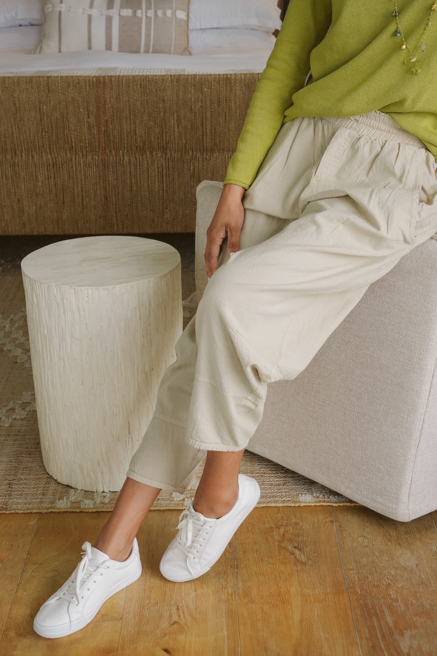 Justine Cotton V-Neck Knit