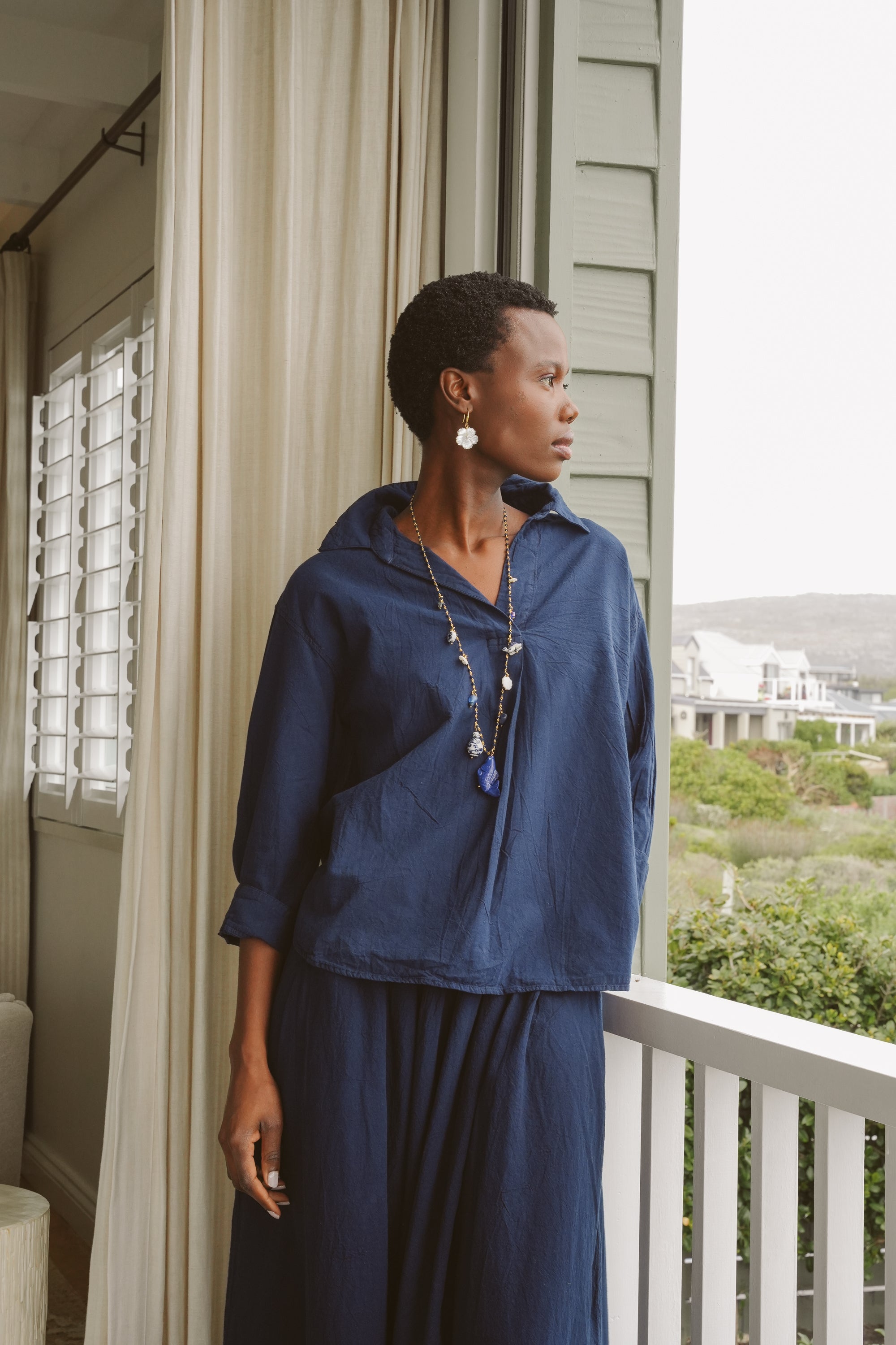 Kate Cotton 3/4 Sleeve Shirt