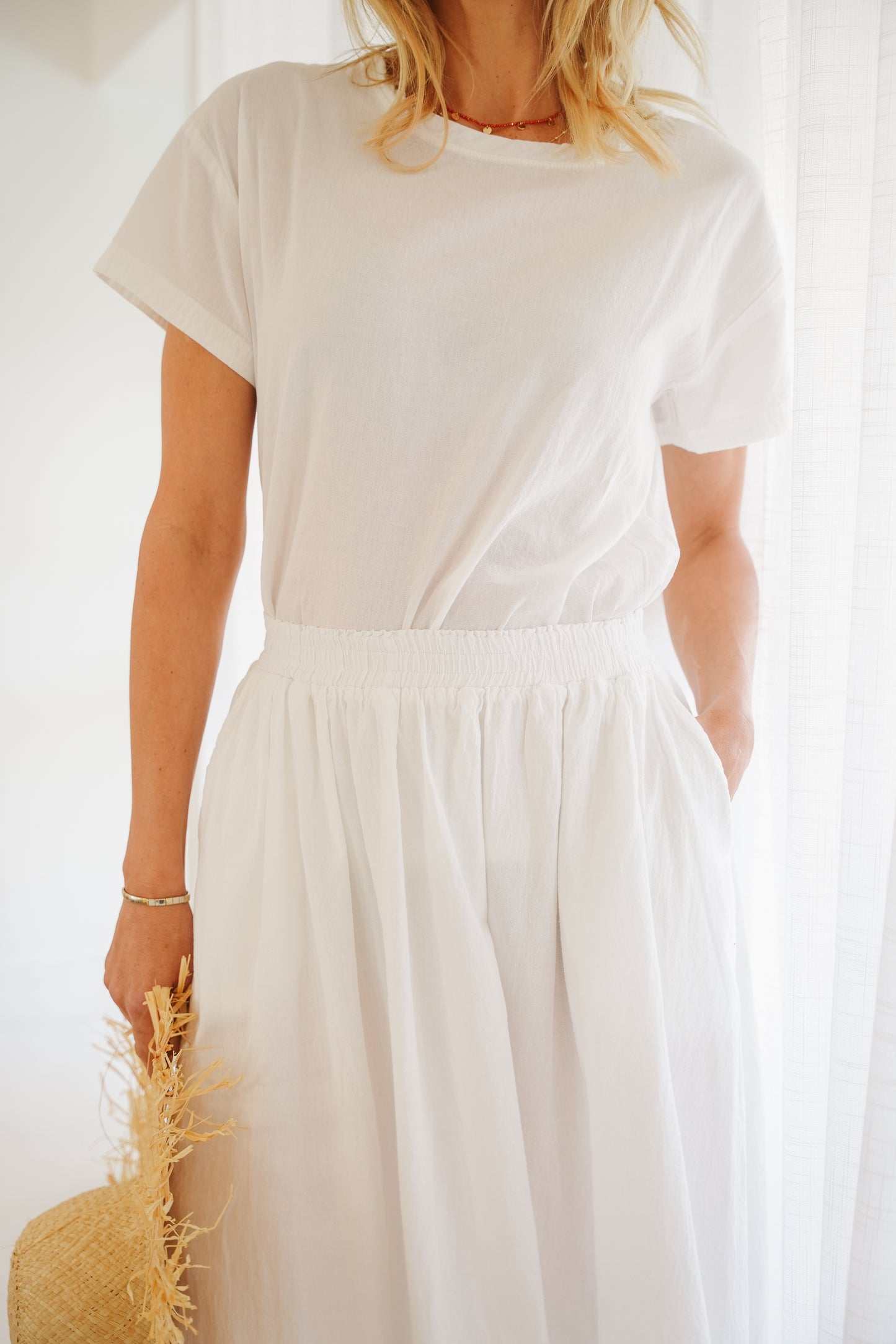 Lily Cotton Maxi Skirt