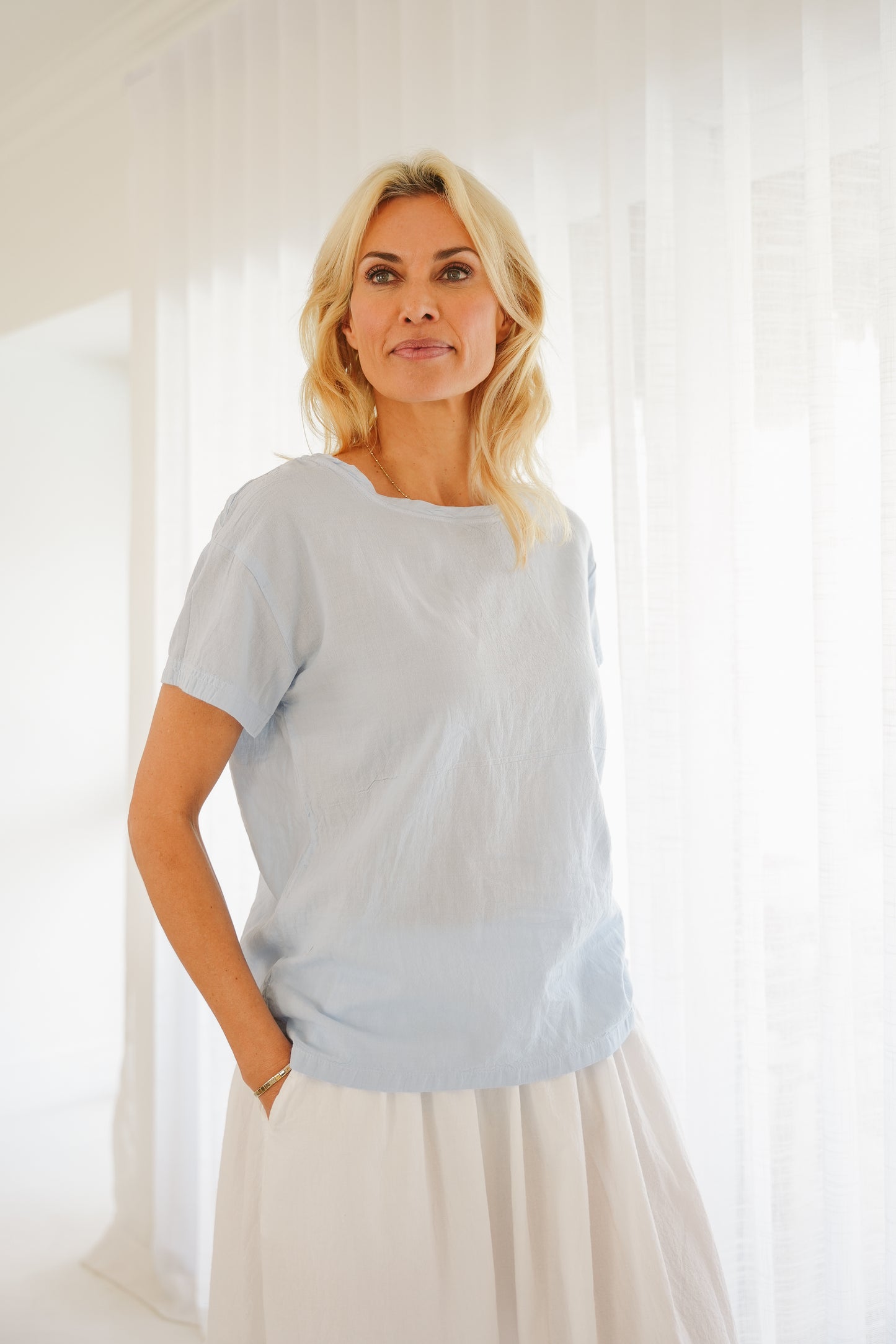 Saffron Cotton T-shirt