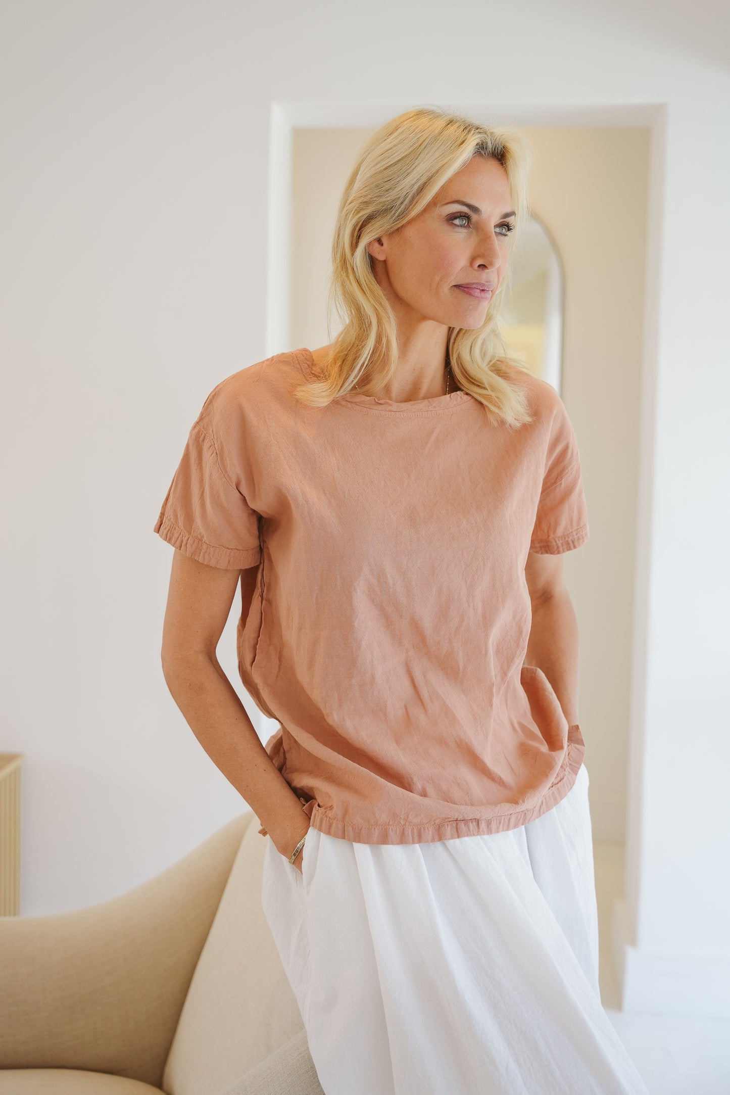 Saffron Cotton T-shirt