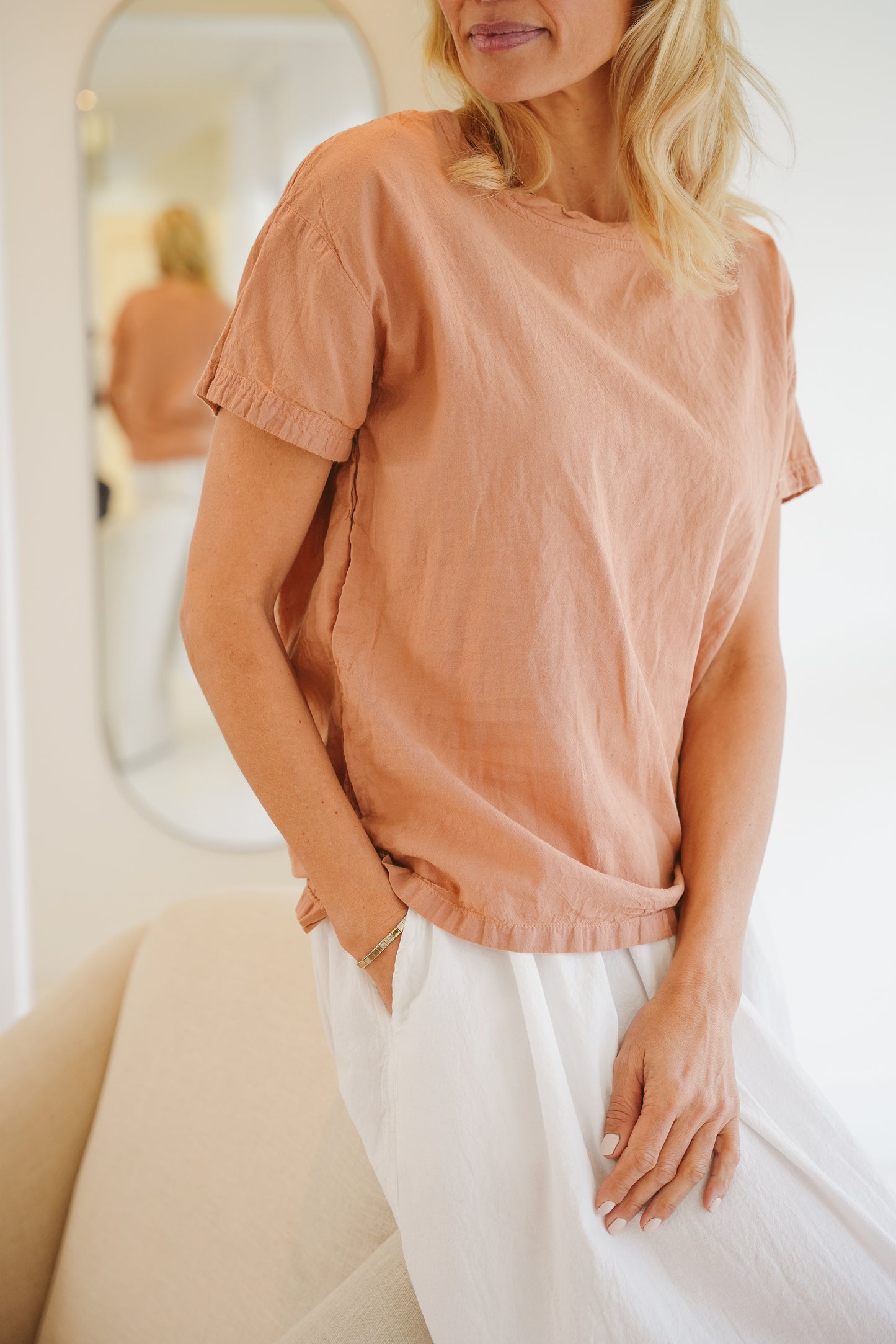 Saffron Cotton T-shirt