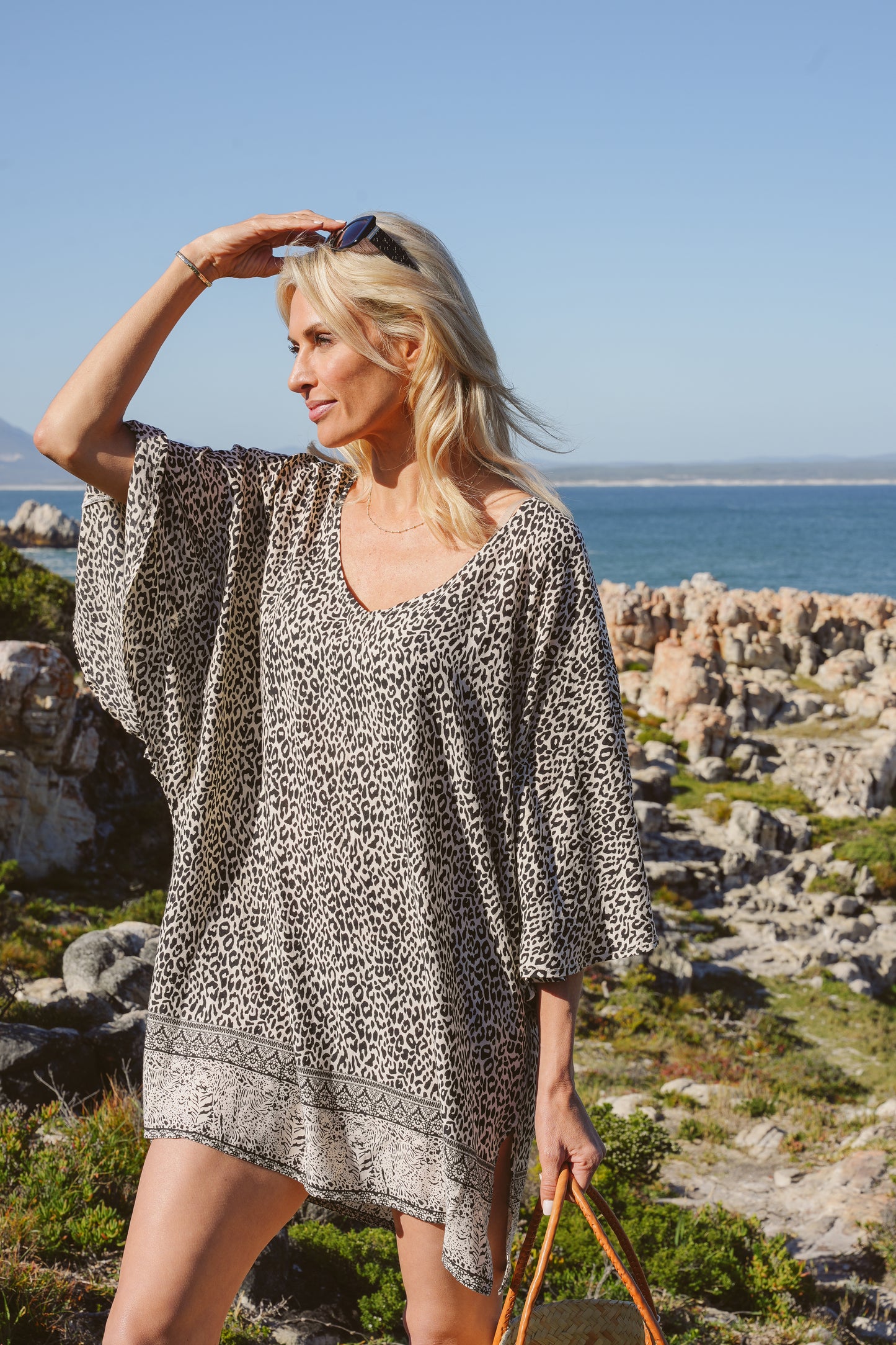 Mila Short Cheetah Kaftan