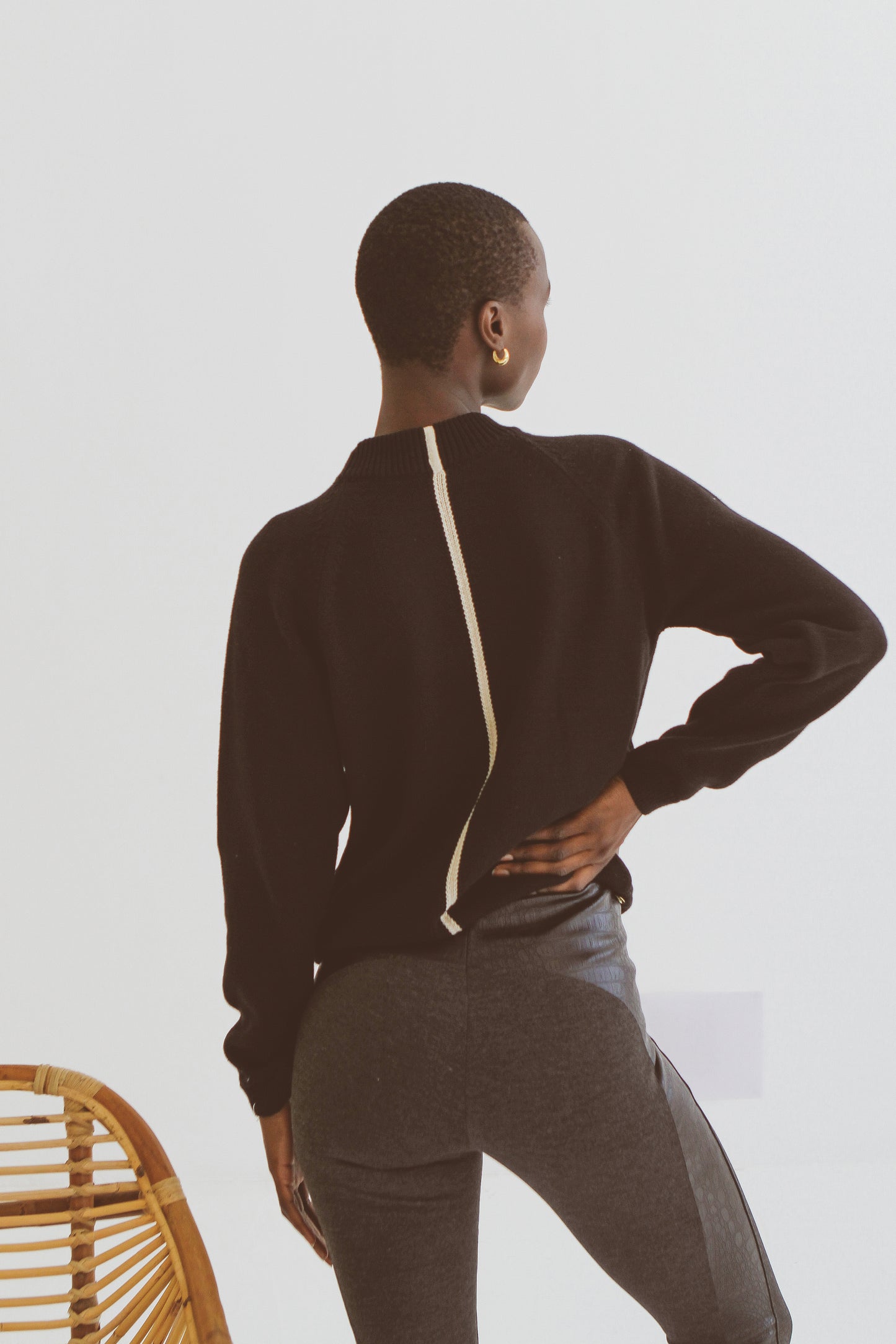 Delia Cotton Stripe Back Knit