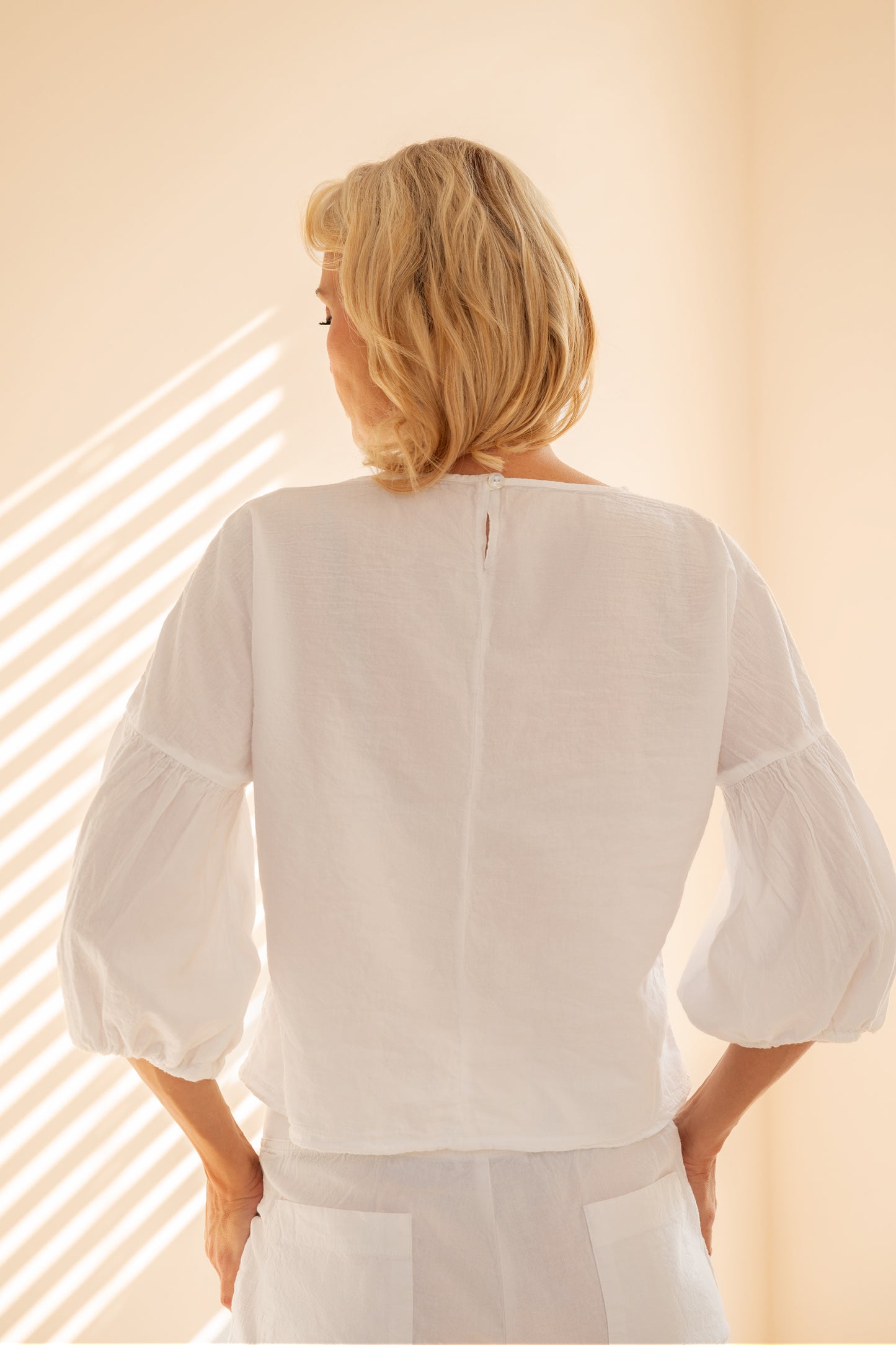 Holly Cotton Puff Sleeve Blouse