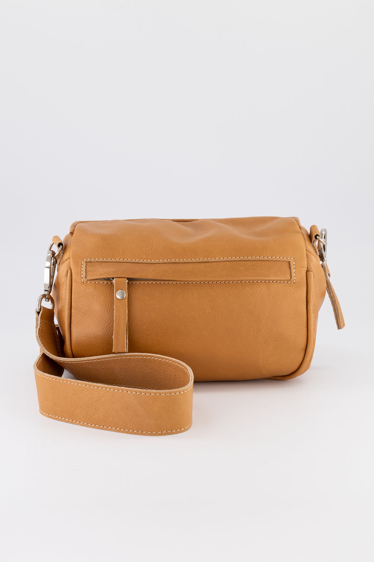 Kelly Leather Crossbody Moon Bag