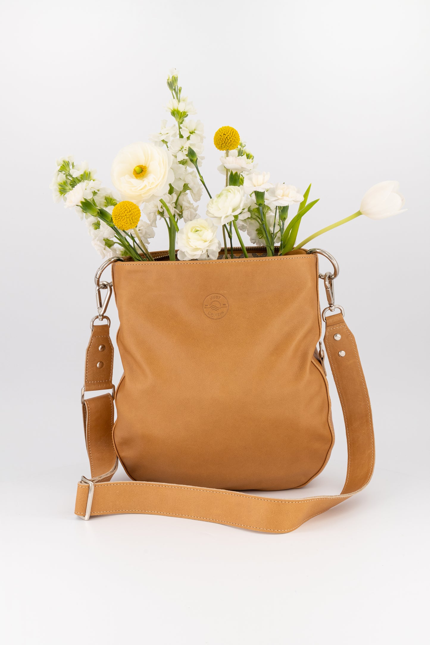Jasmine Leather Foldover Bag