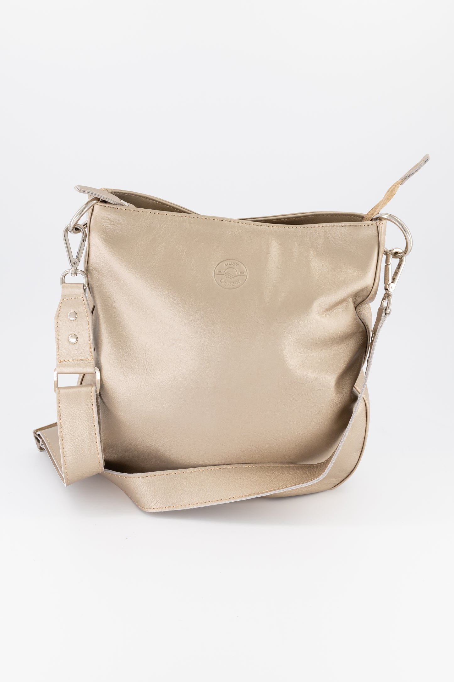 Jasmine Leather Foldover Bag