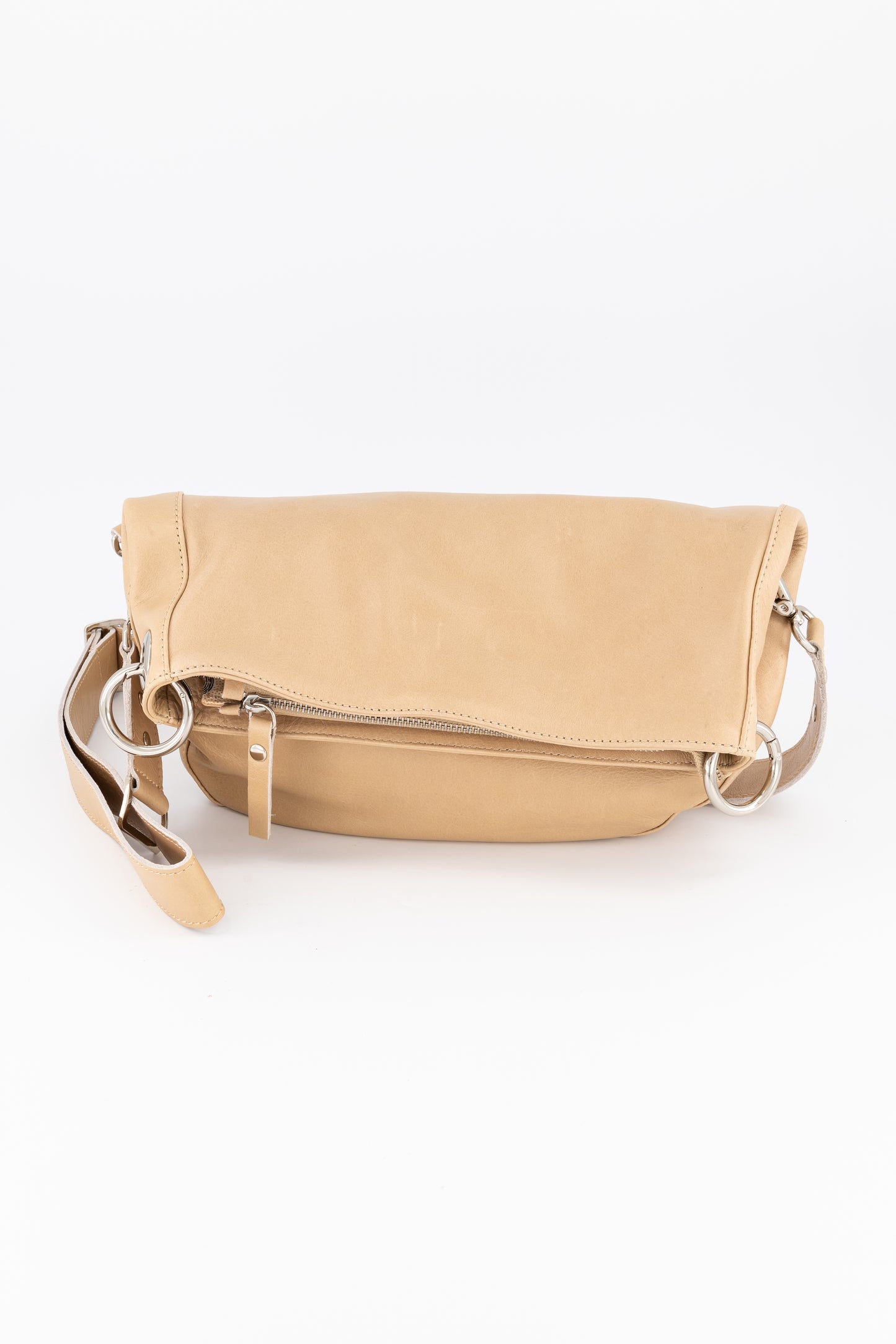 Jasmine Leather Foldover Bag
