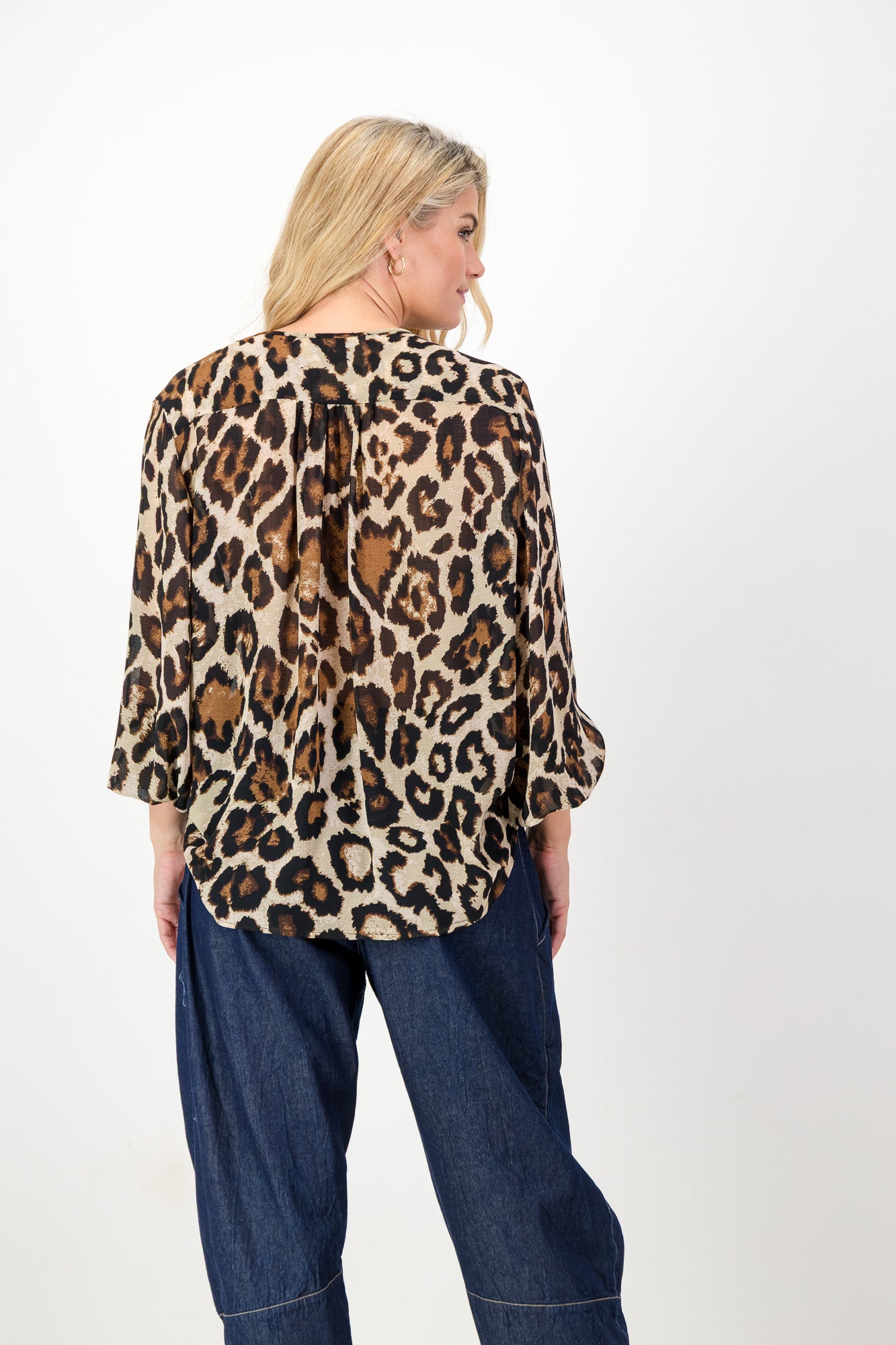 Sierra Cheetah Boho Blouse