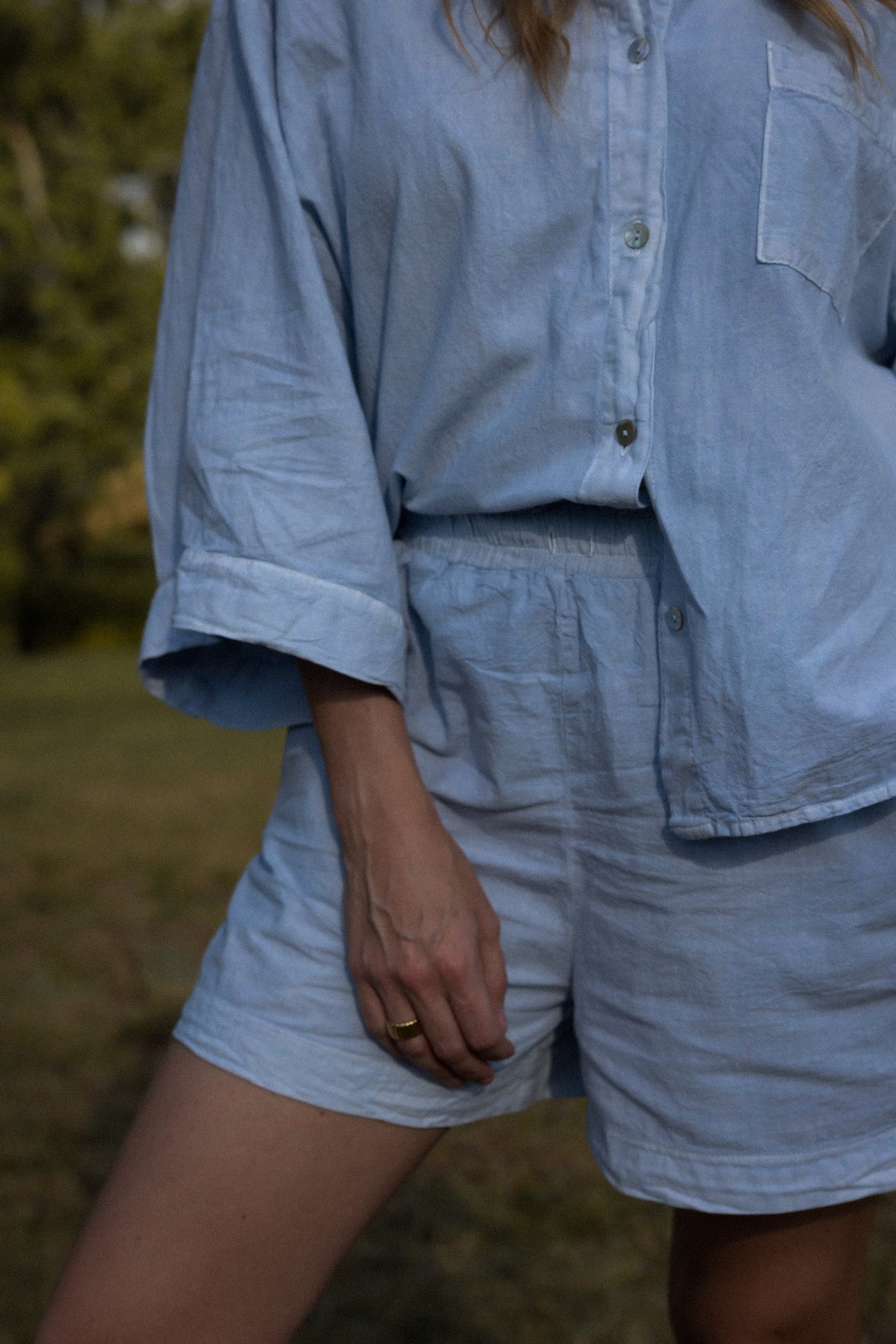 Misha Cotton Drawstring Shorts