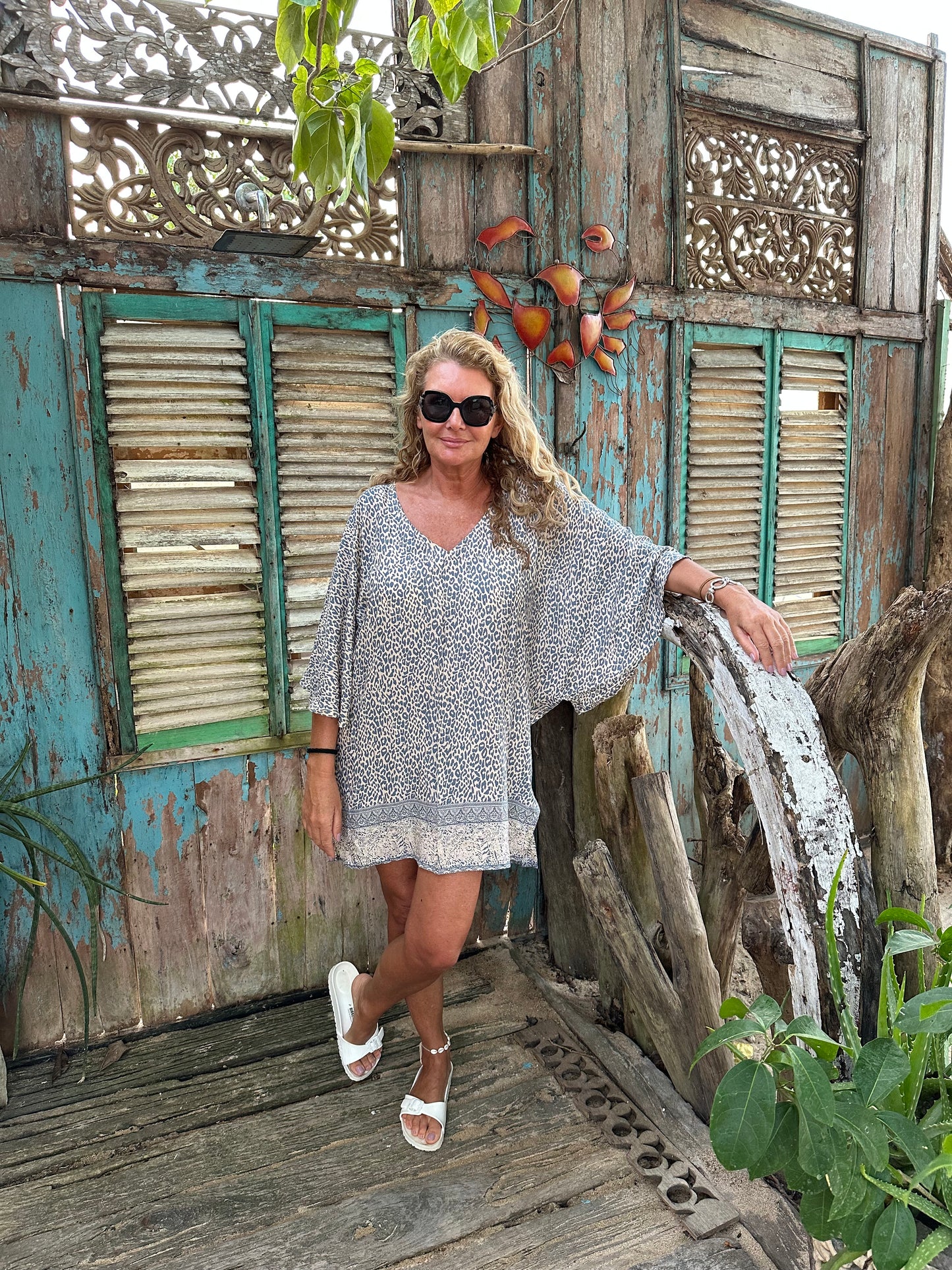 Mila Short Cheetah Kaftan