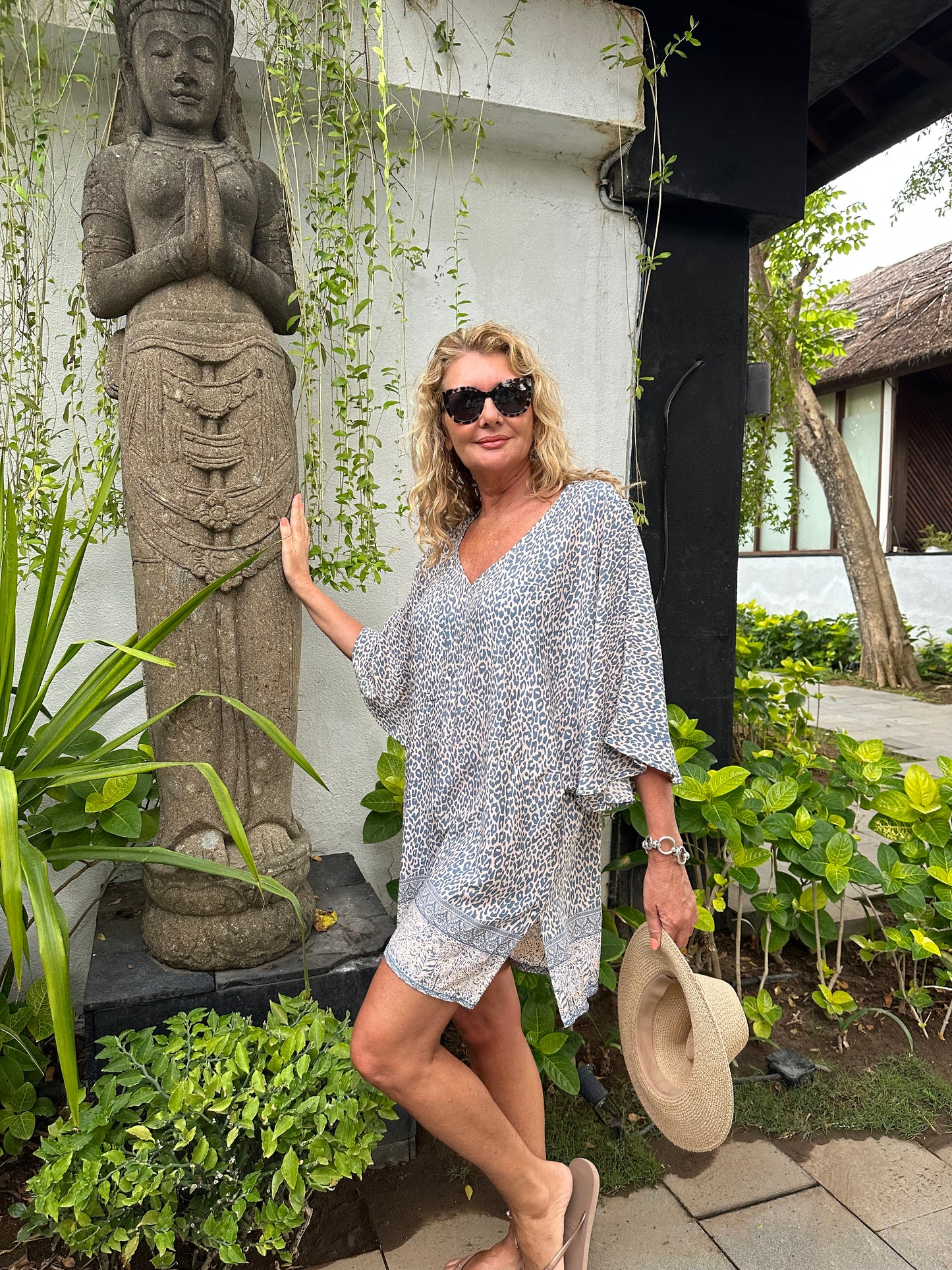 Mila Short Cheetah Kaftan