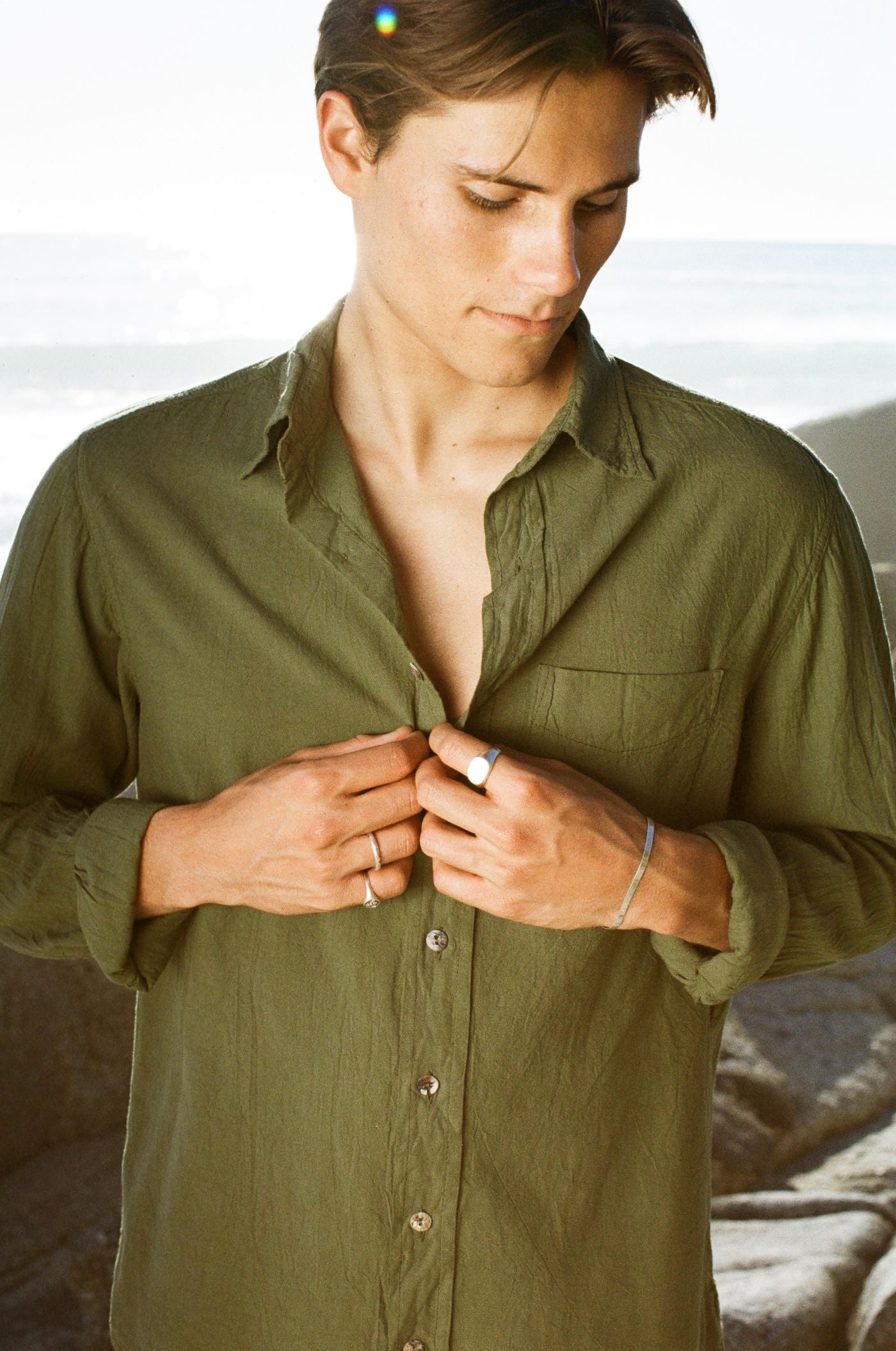 Karl Cotton Collared Shirt