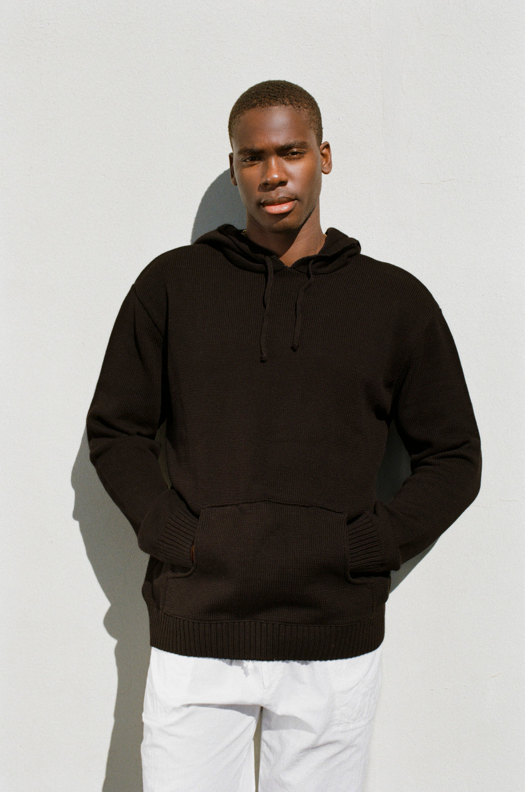 Flynn Cotton Knitted Hoodie