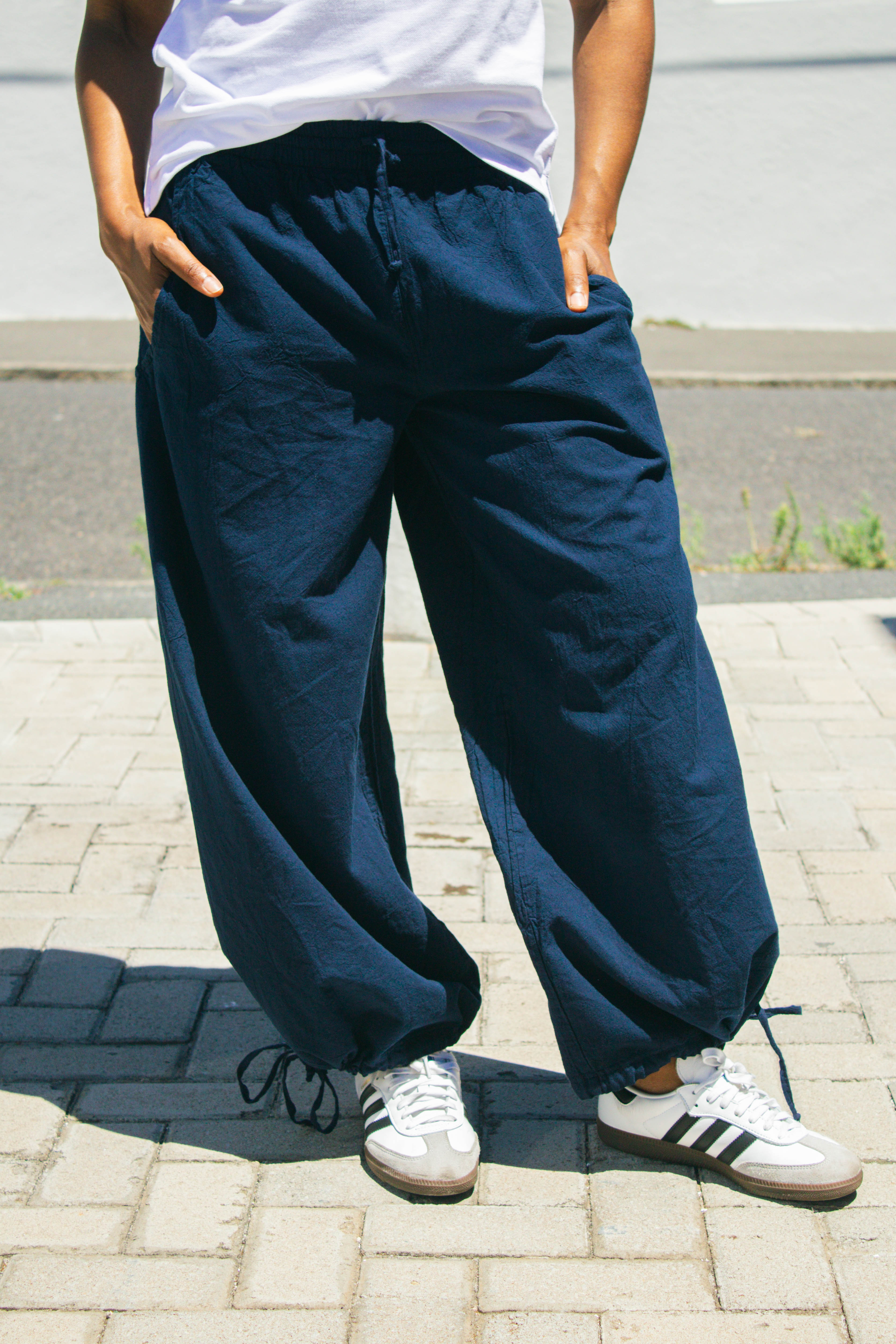 Lara Cotton Wide-Leg Pants