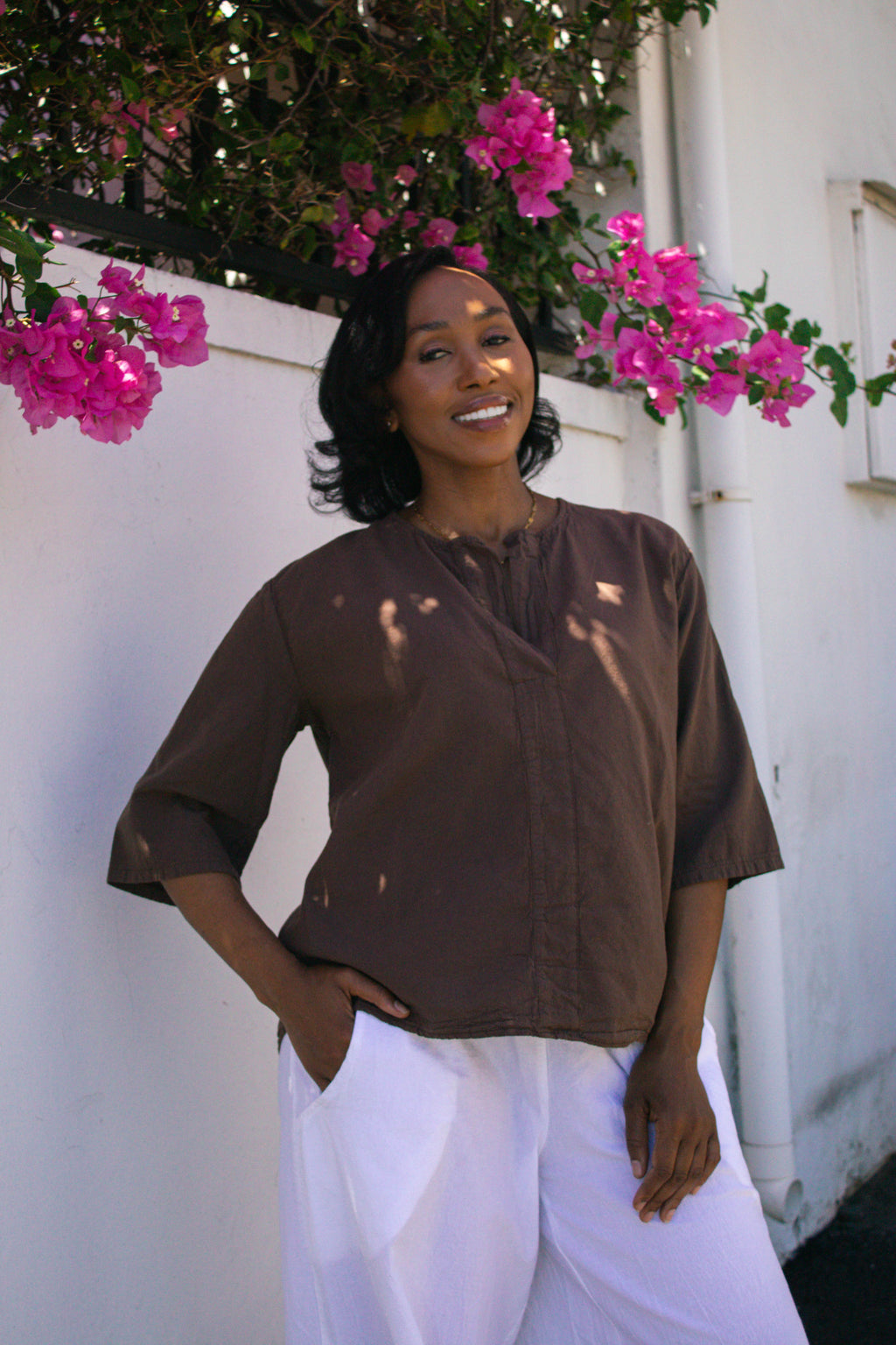 Sada Cotton Boxy Top