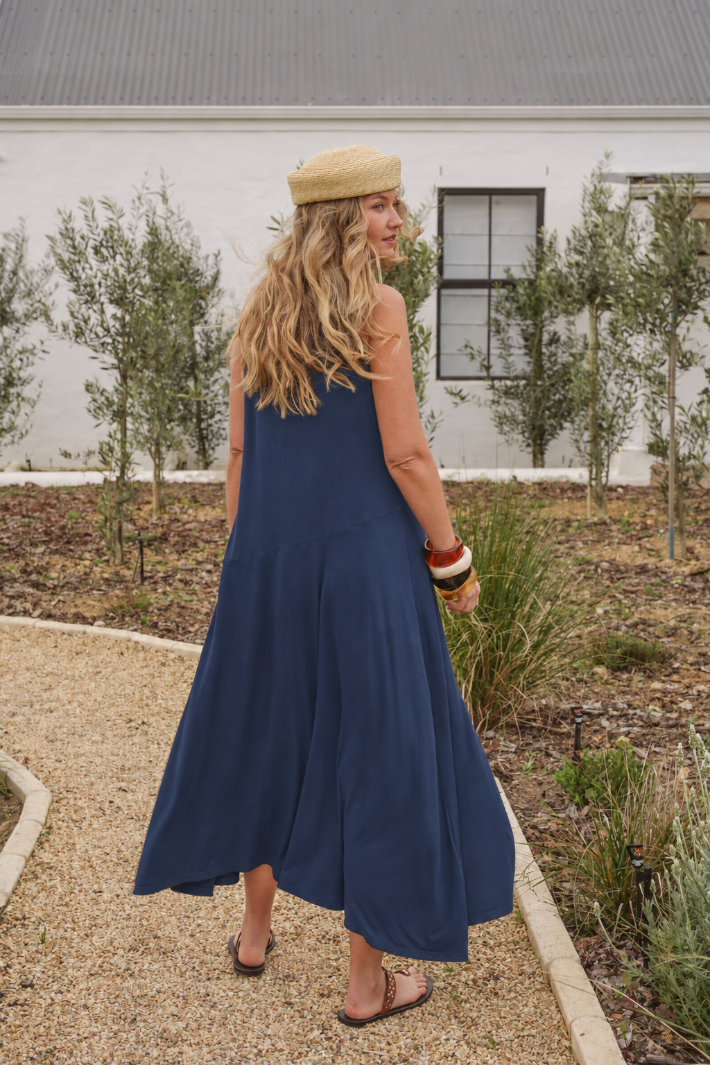 Asha Bamboo Bias-Cut Dress