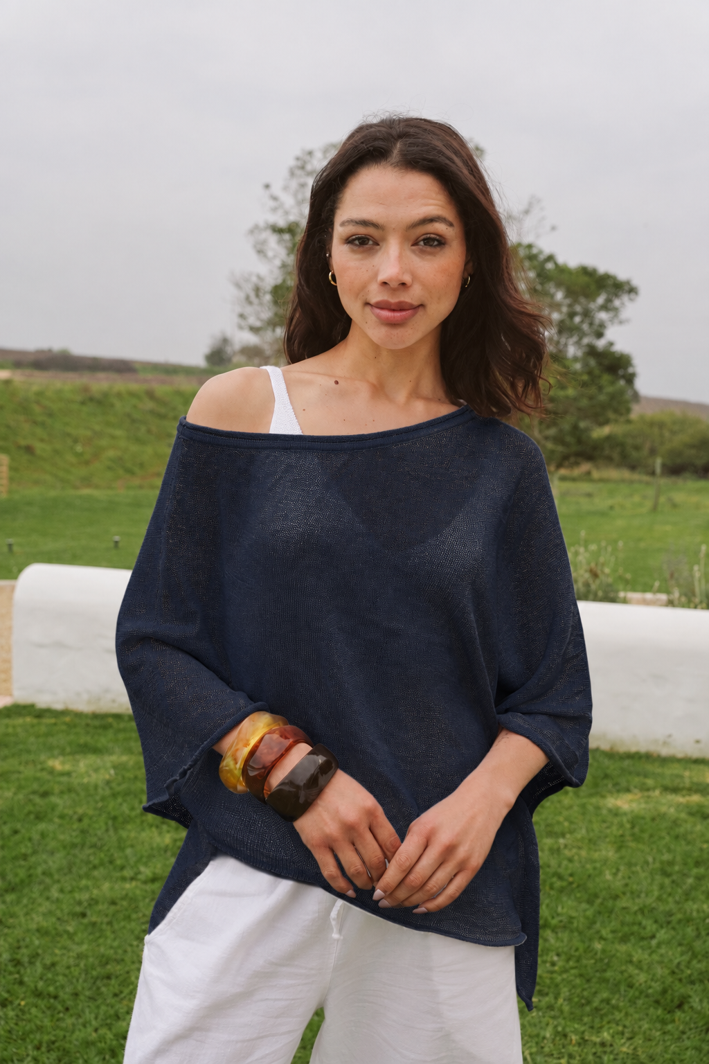 Mia Cotton Slouchy Poncho