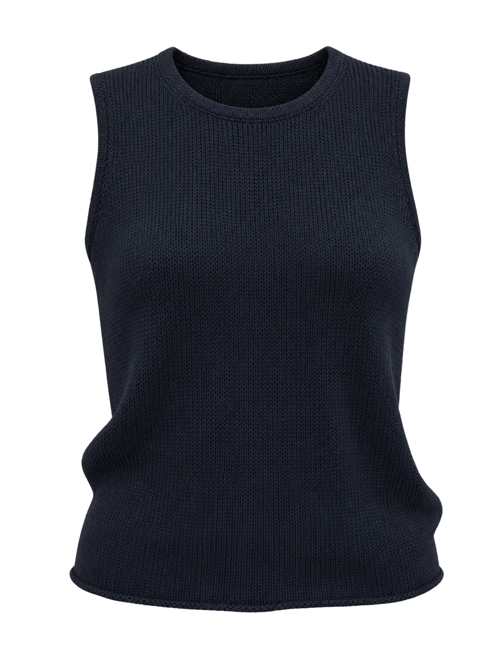 Allison Cotton Round-Neck Vest