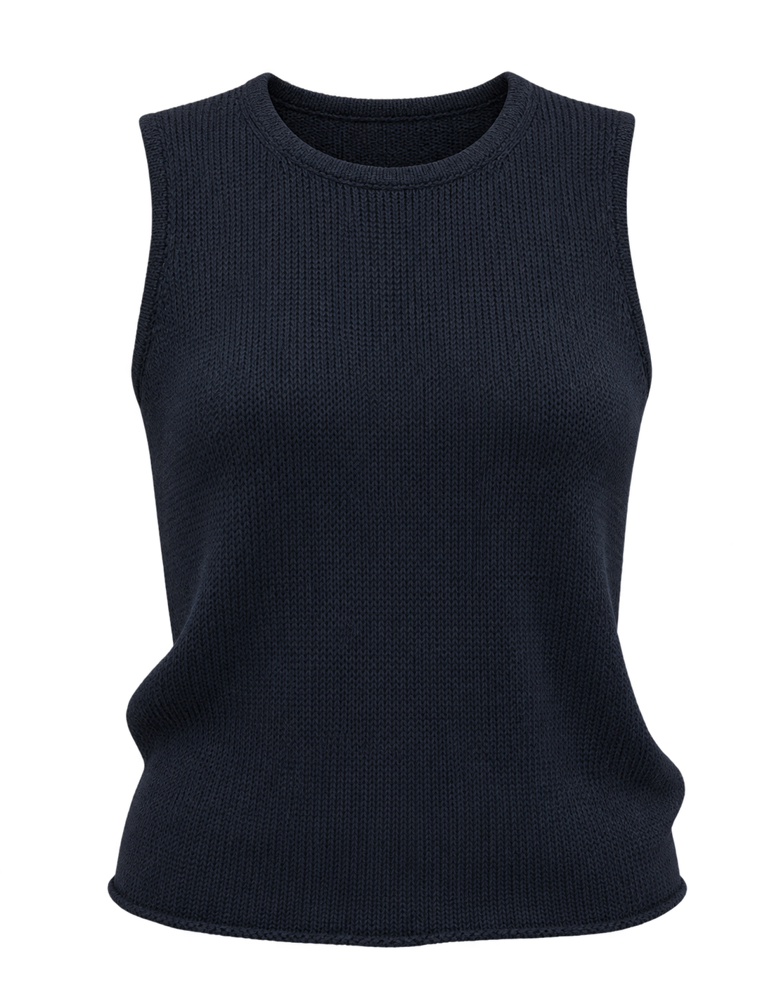 Allison Cotton Round-Neck Vest