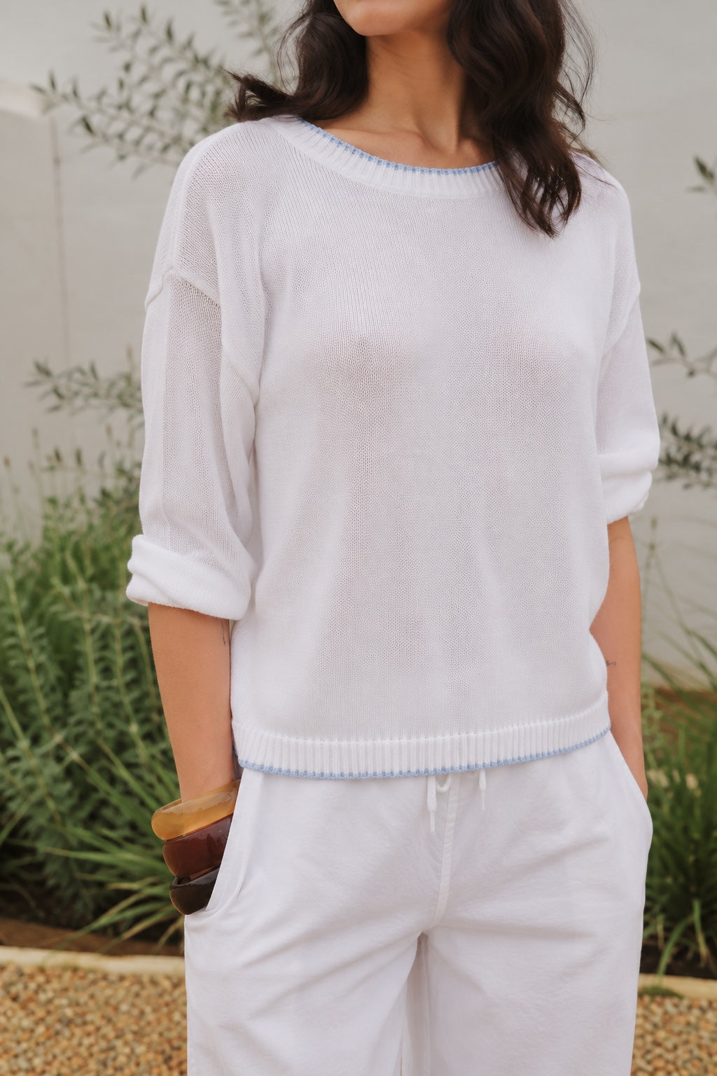 Tessa Cotton Round-Neck Knit