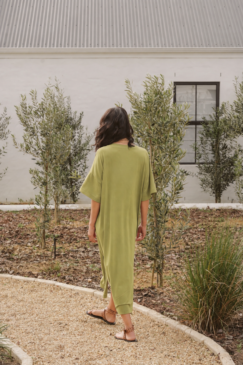 Angie Bamboo V-Neck Dress