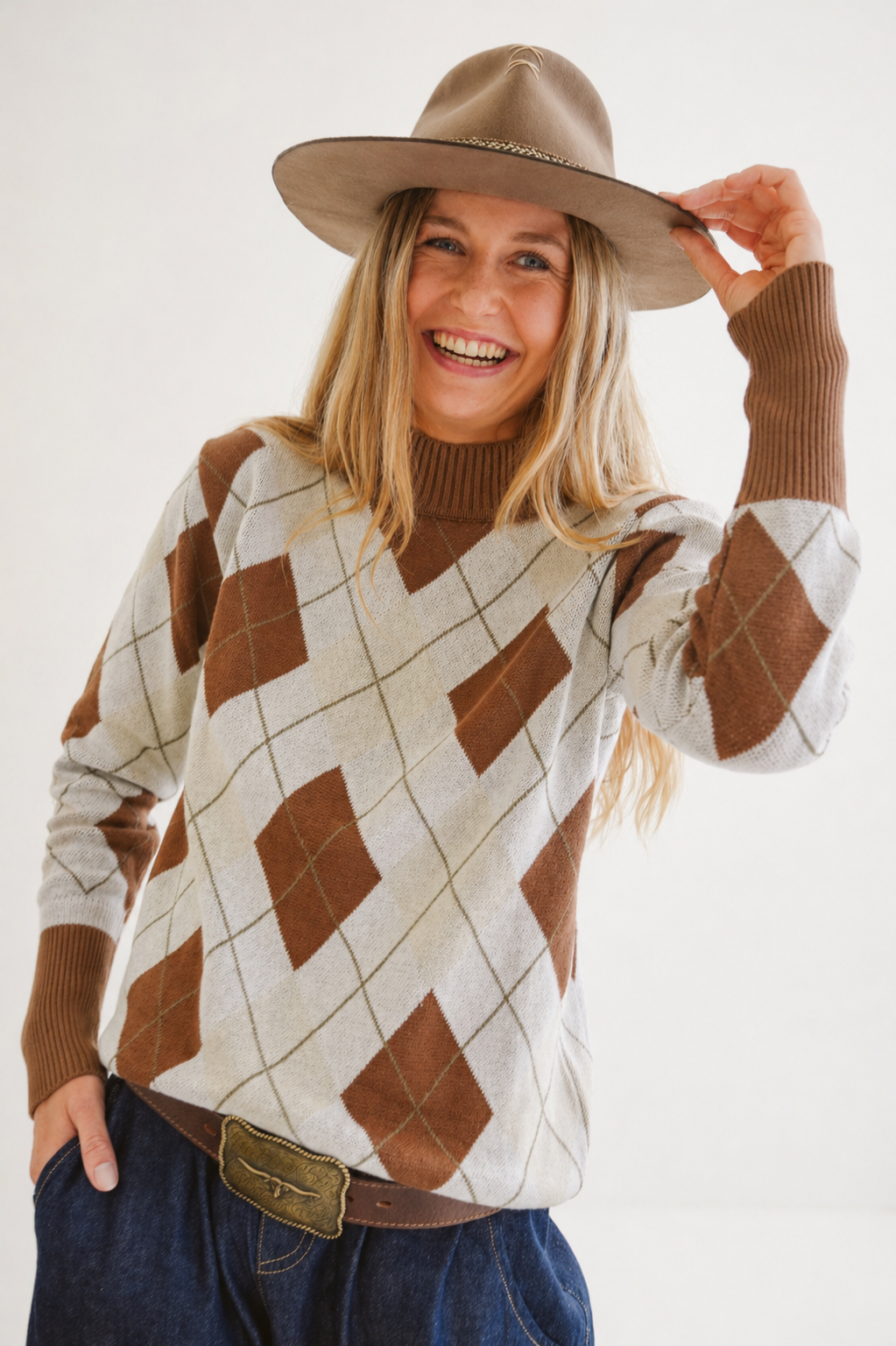 Thyme Cotton Mock-Neck Knit