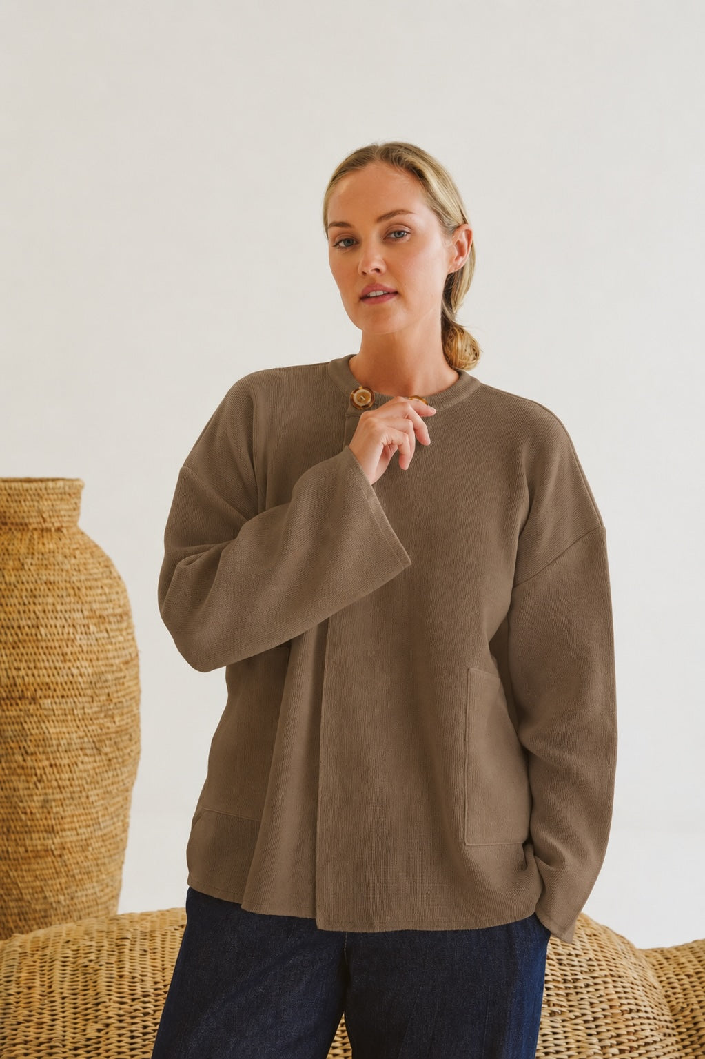 Sally Cotton Knit Jacket