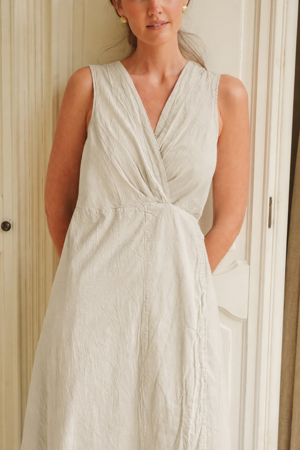 Iris Cotton Wrap Dress
