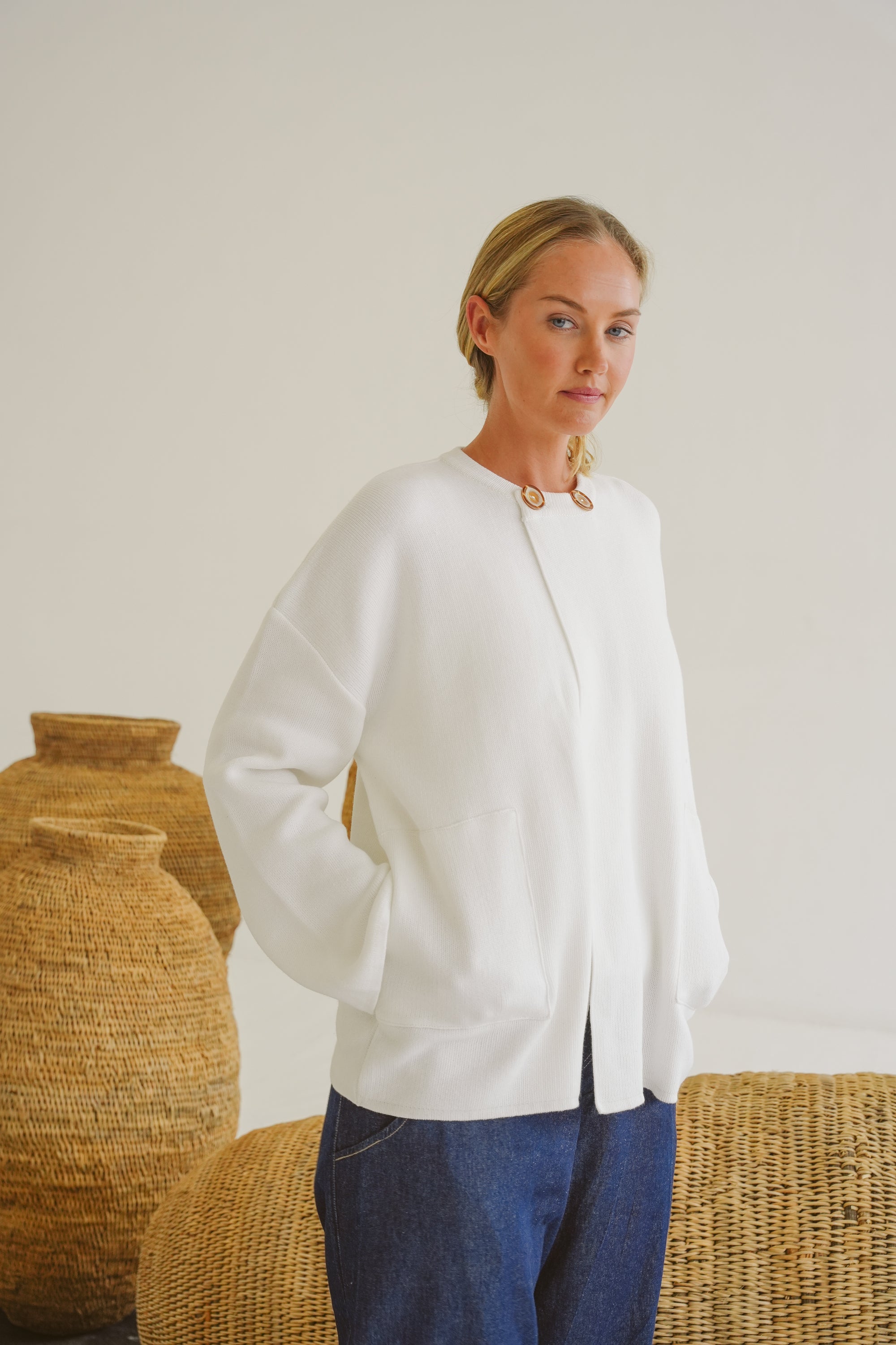 Sally Cotton Knit Jacket