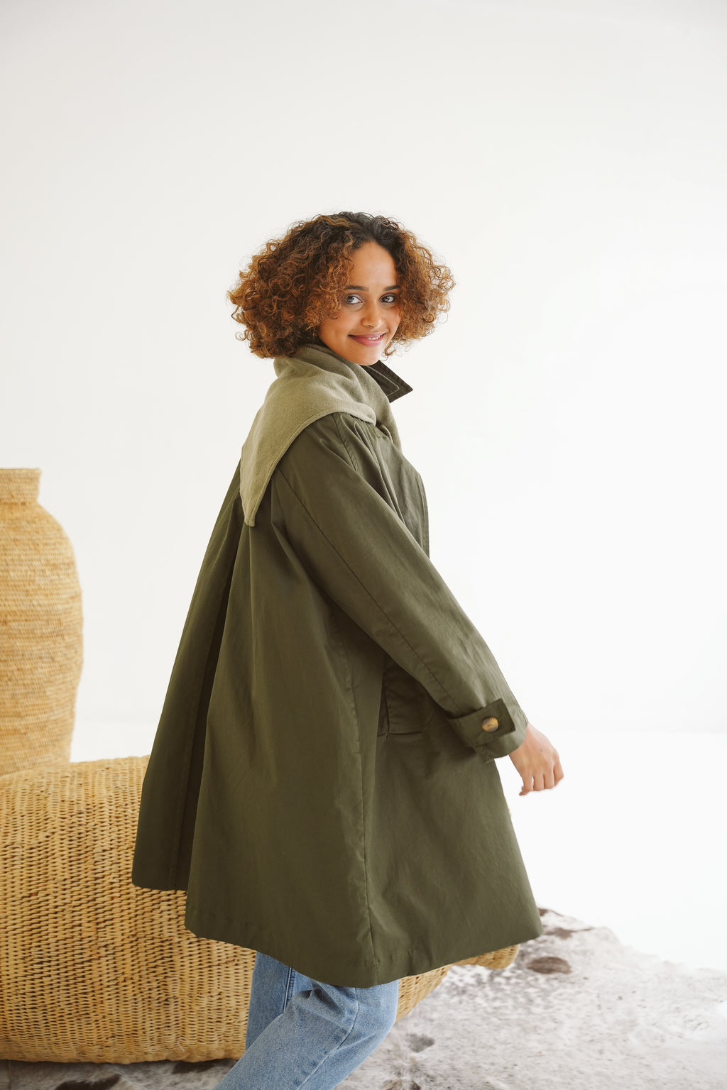 Carla Cotton Twill Coat