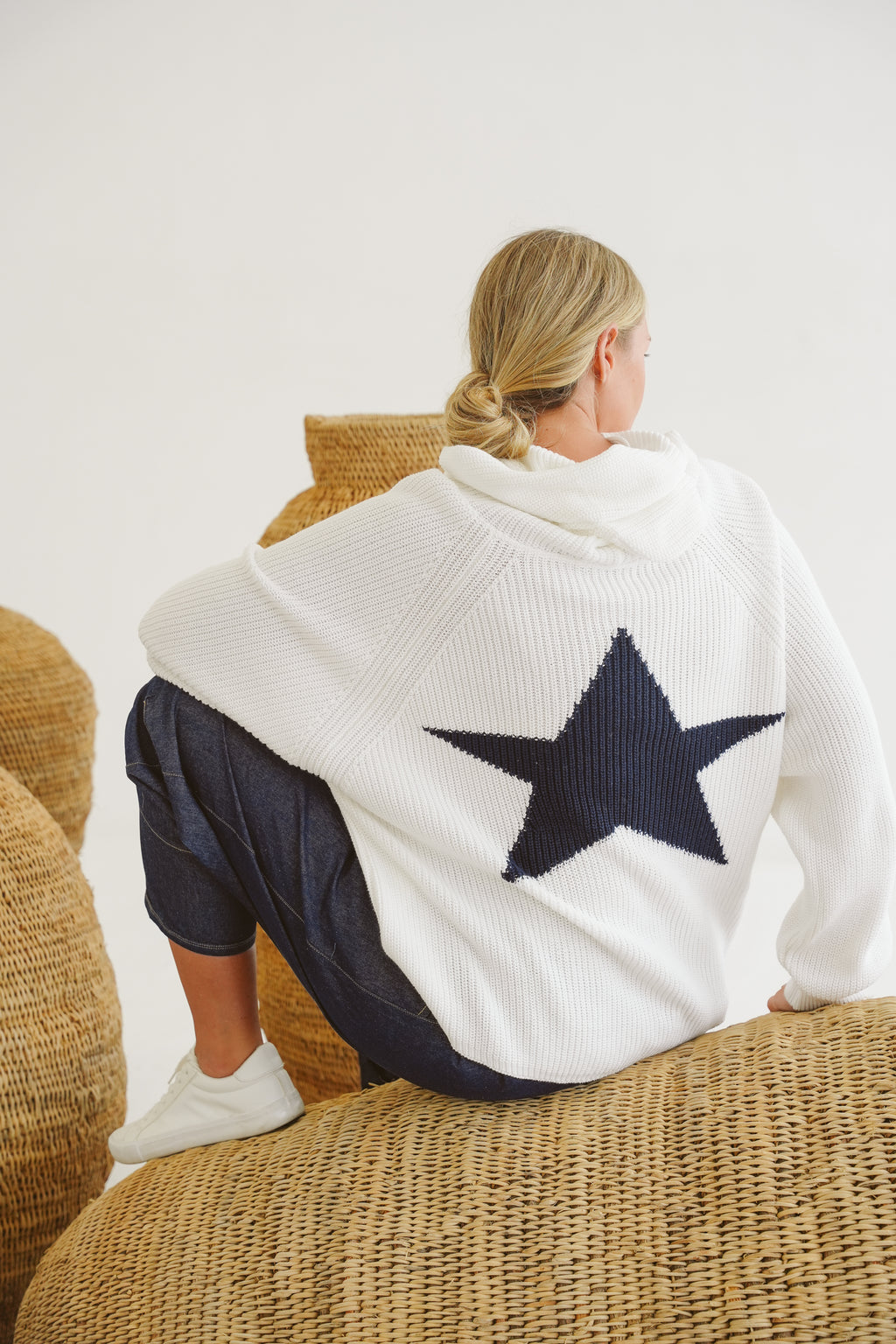 Josie Cotton Knit Hoodie