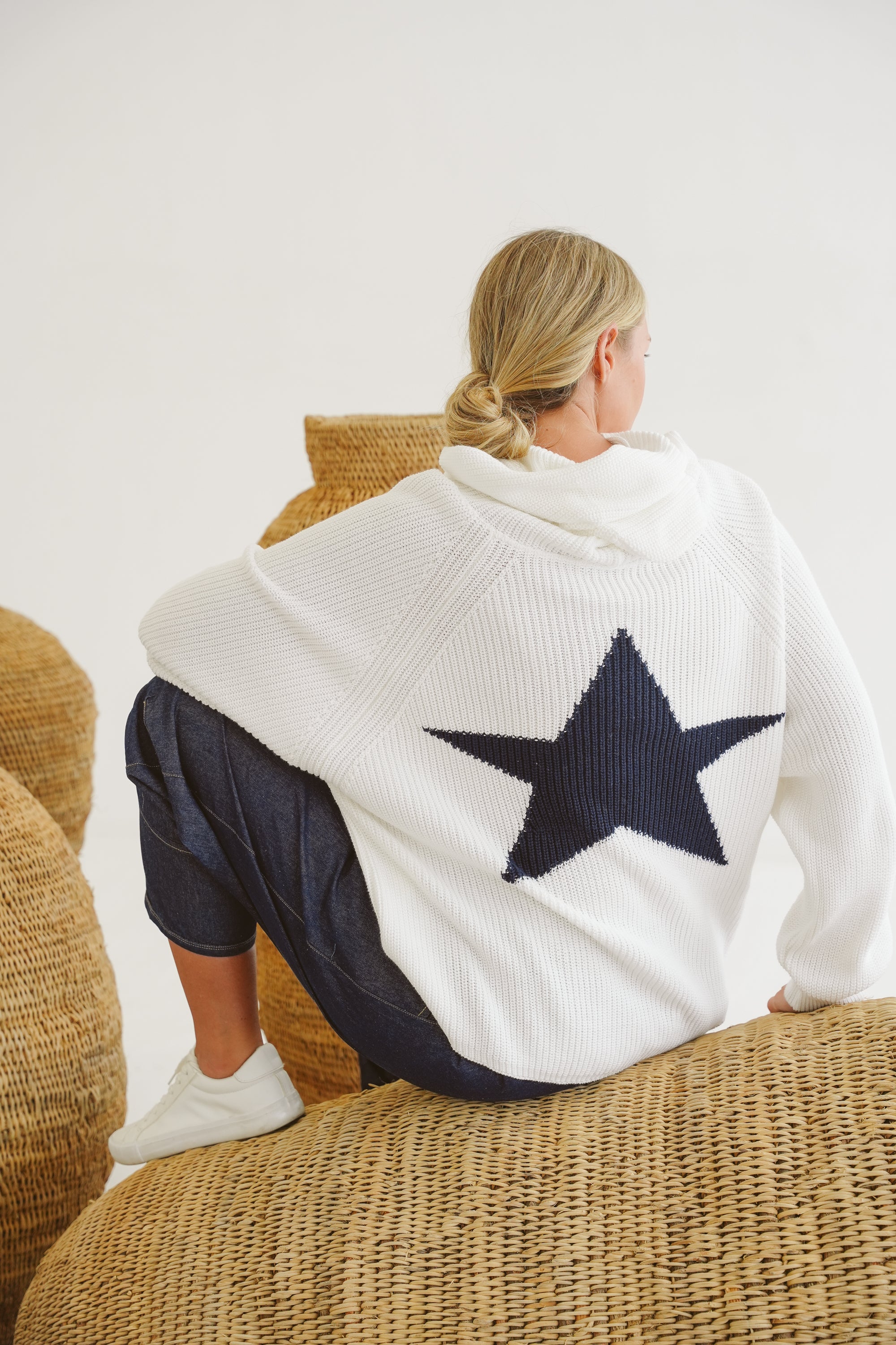 Josie Cotton Knit Hoodie
