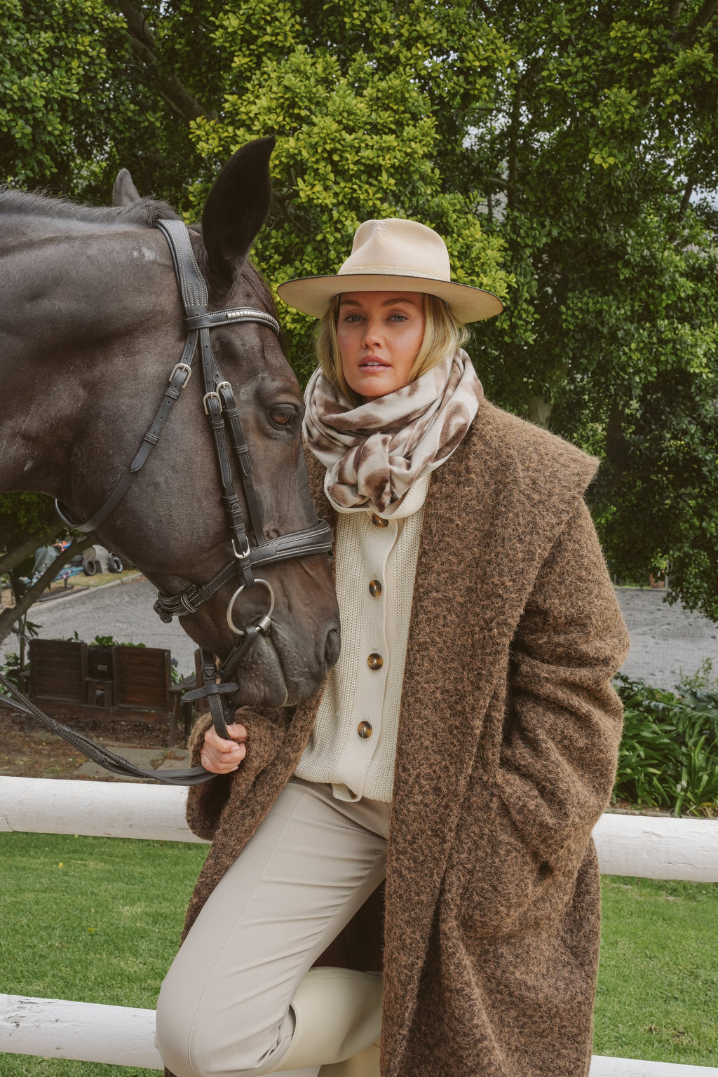 Beatrice Pony Hair Oversized Coat