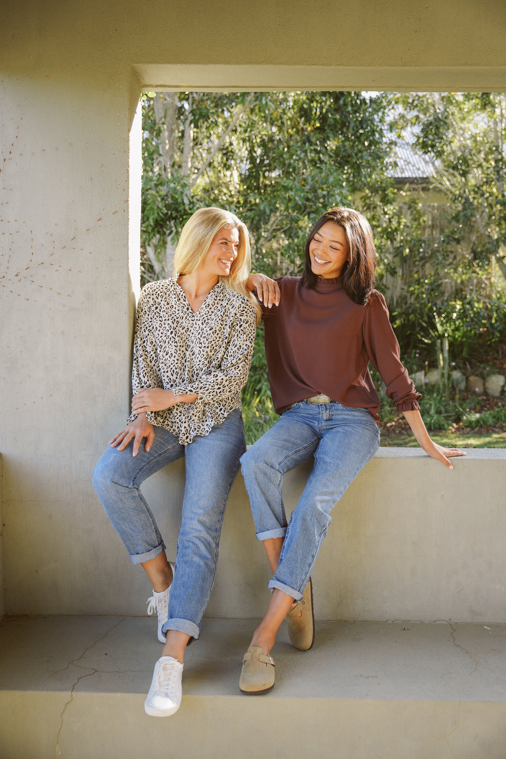 Betty Rayon Frilly Top