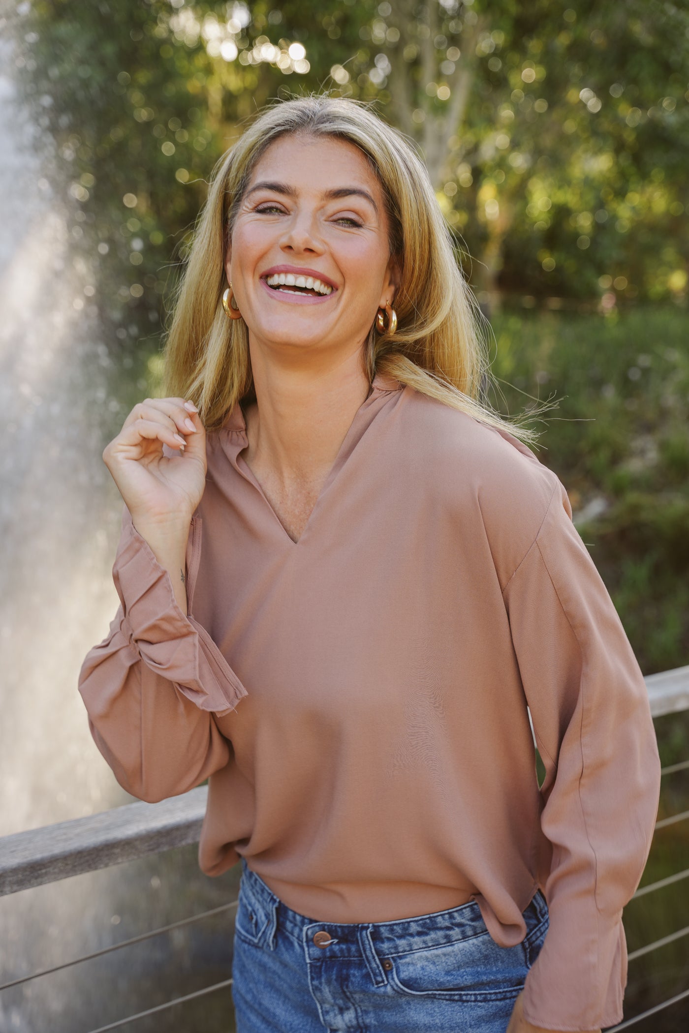 Mira Rayon Boho Blouse