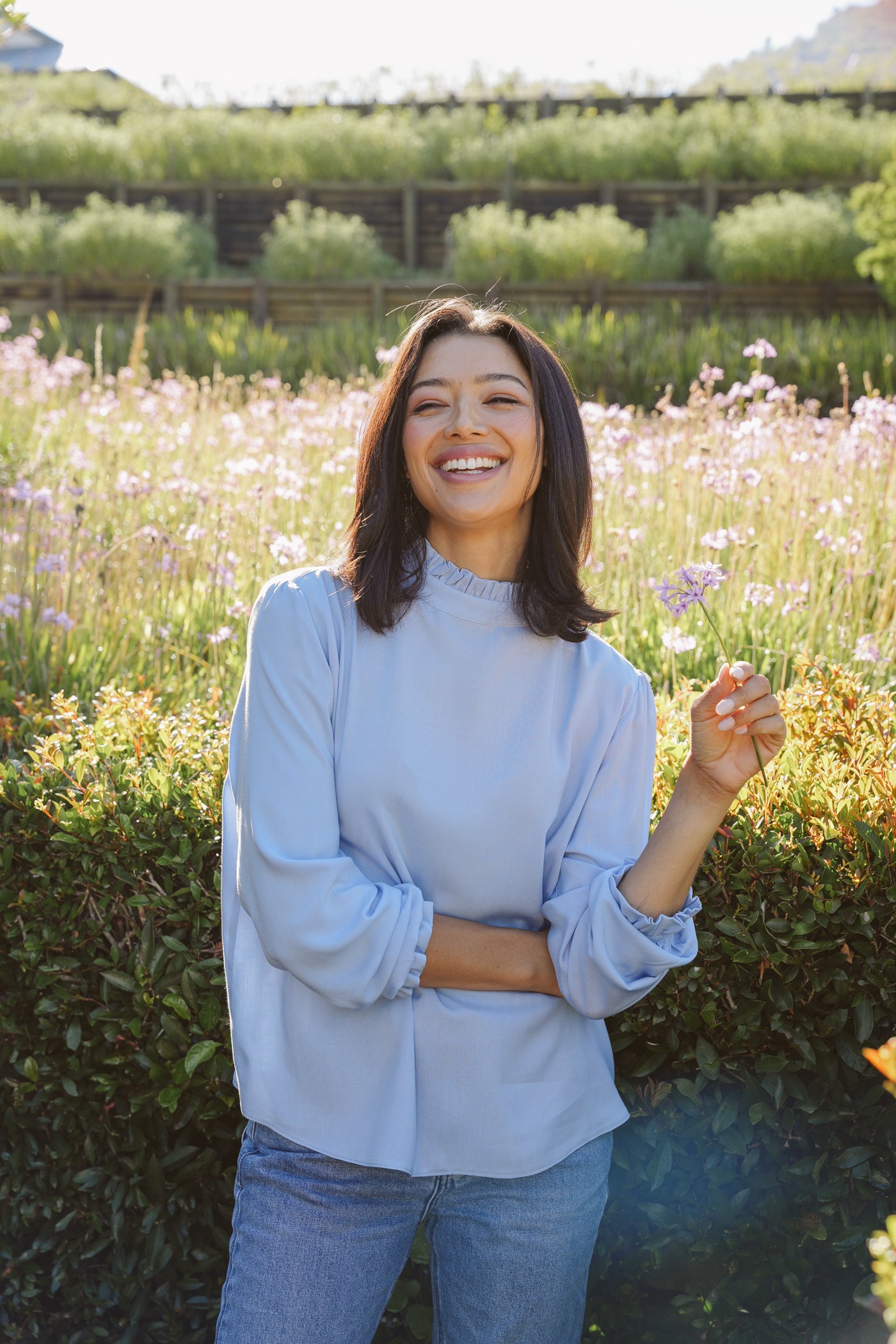 Betty Rayon Frilly Top